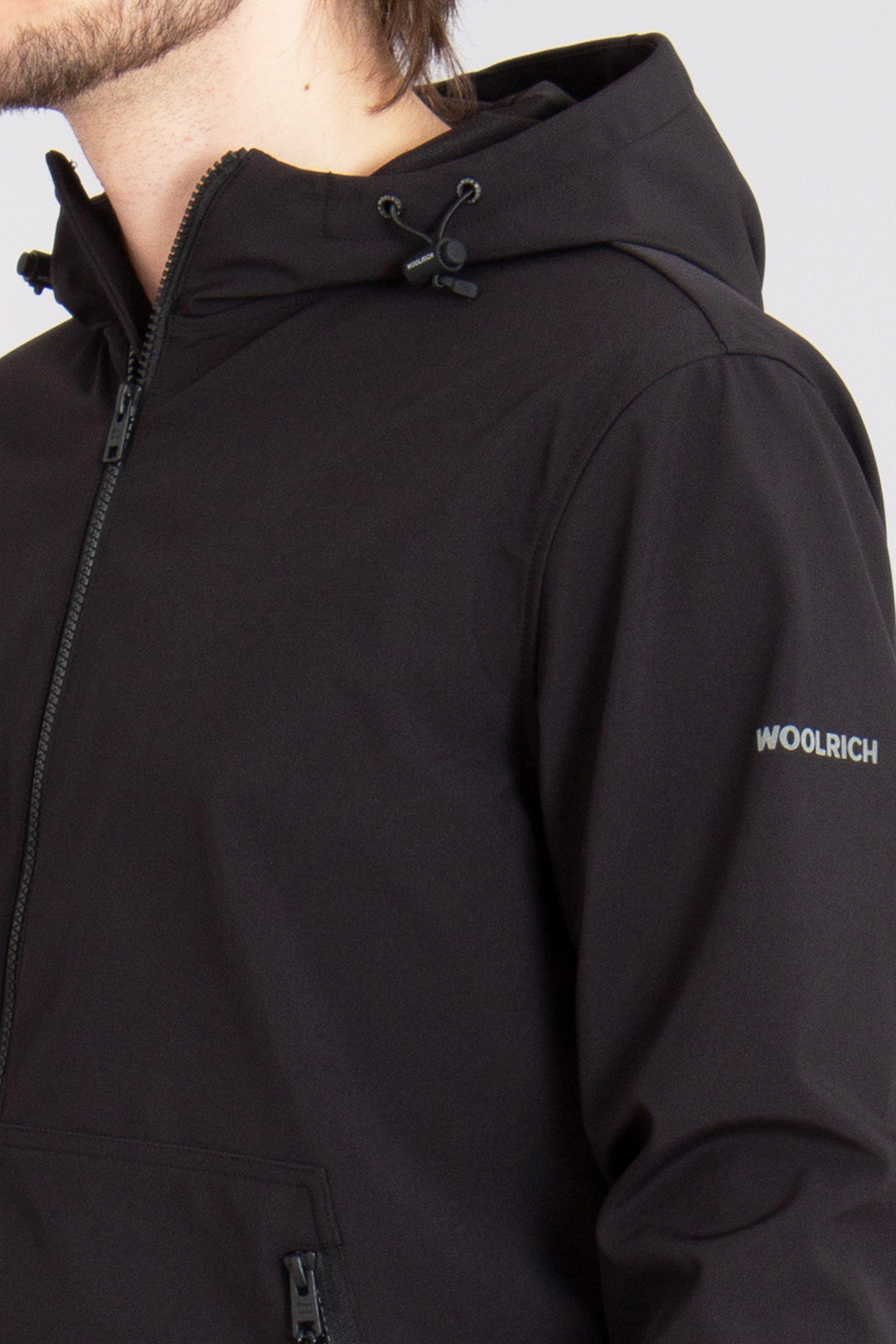 WOOLRICH Tech Soft Shell Full-Zip Hooded Jacket WOOLRICH Tech Soft Shell Full-Zip Hooded Jacket