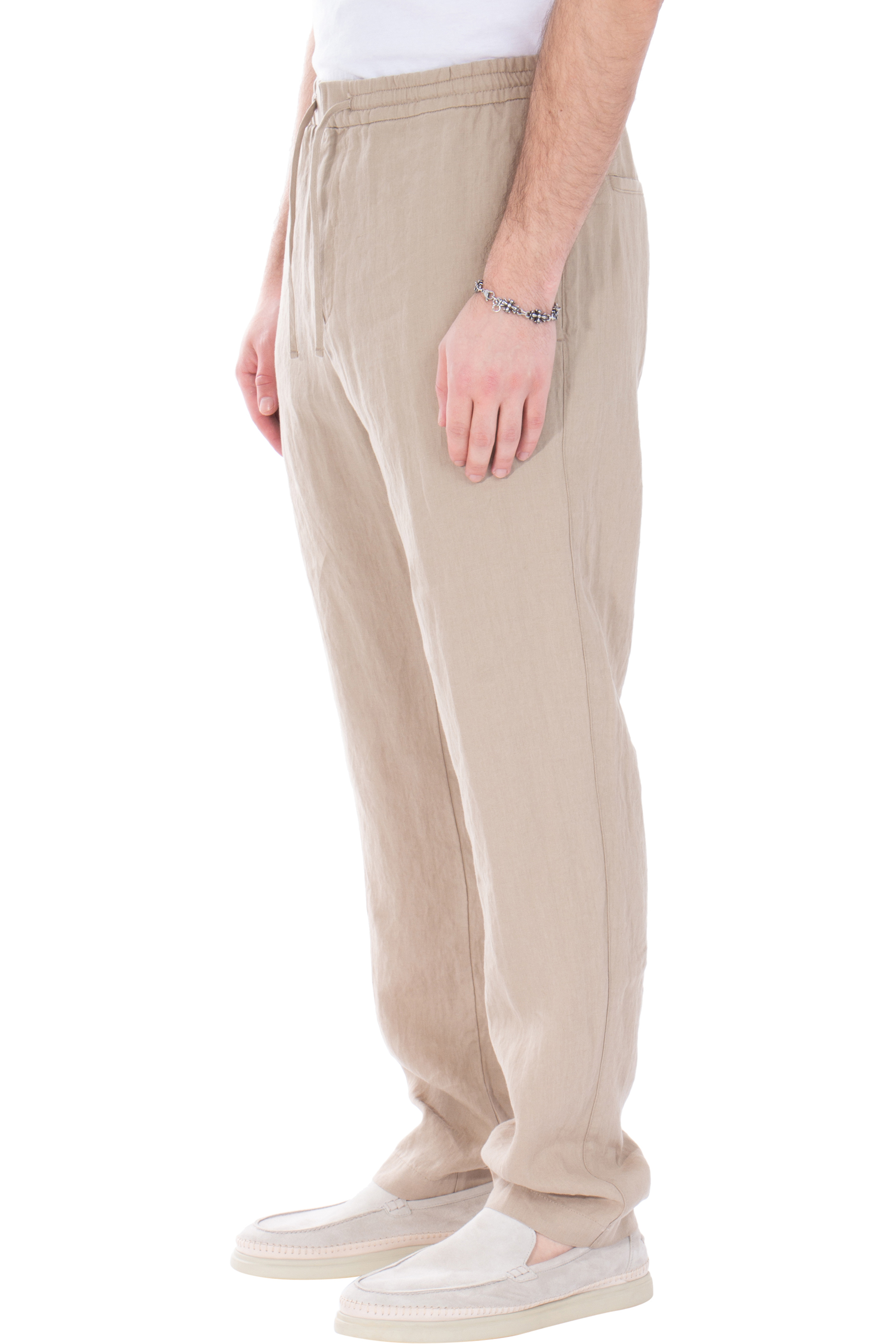 CANALI Regular Fit Linen Pants