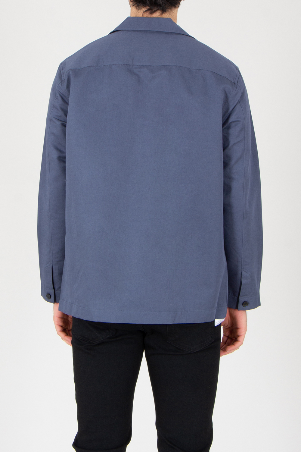 BRIONI Regular Fit Linen-Cotton Blend Blazer Shirt