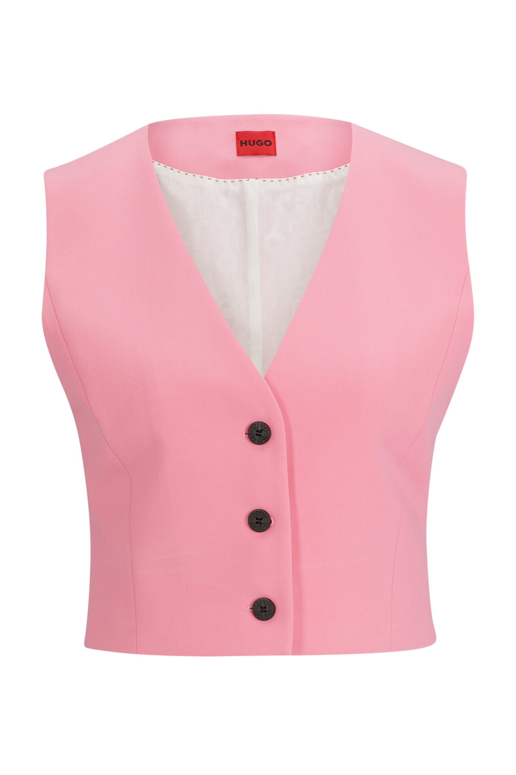 HUGO Slim Fit Stretch Fabric Vest Auris HUGO Slim Fit Stretch Fabric Vest Auris
