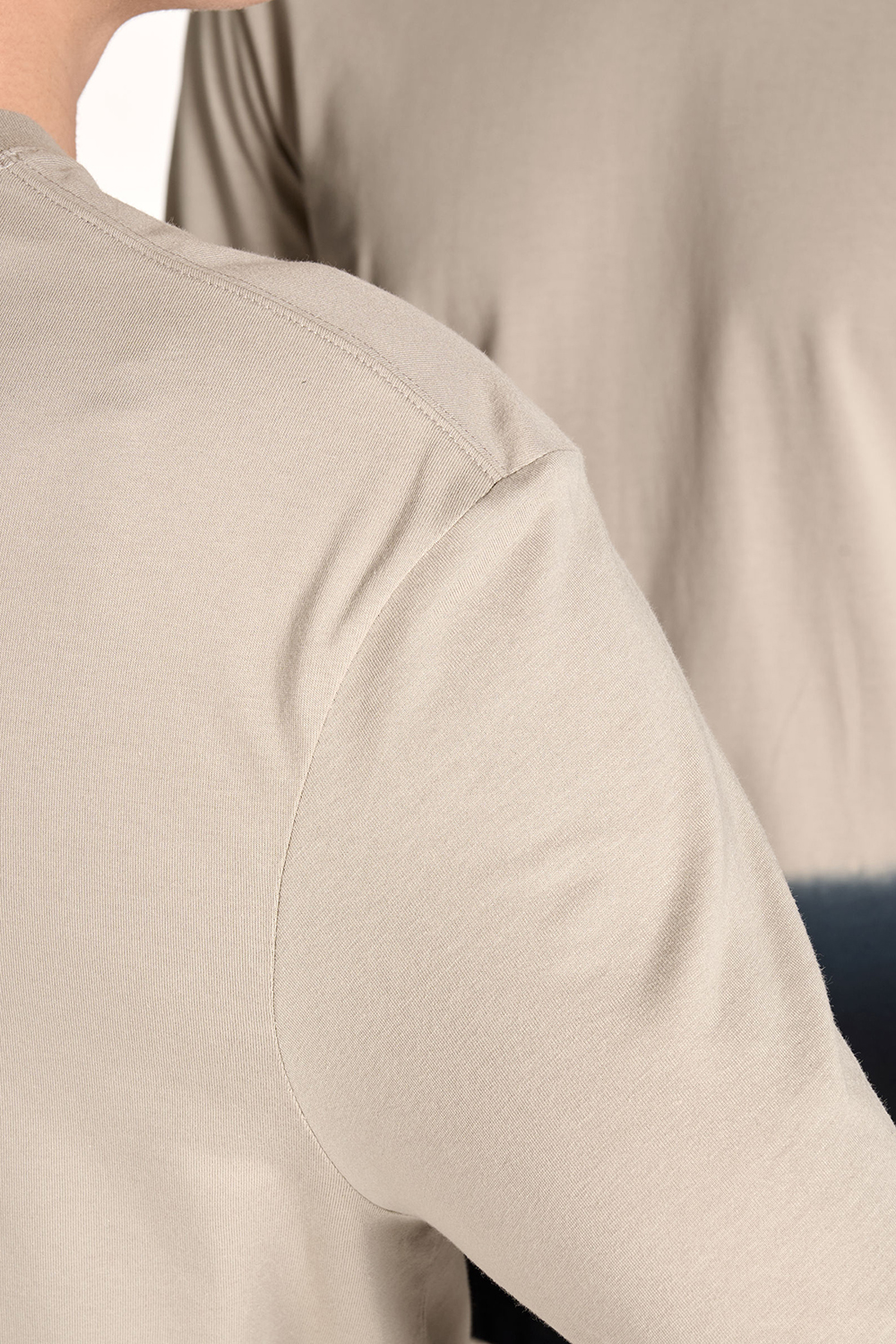 Y-3 Loose Fit Dip Effect Cotton Jersey Long-Sleeve T-Shirt