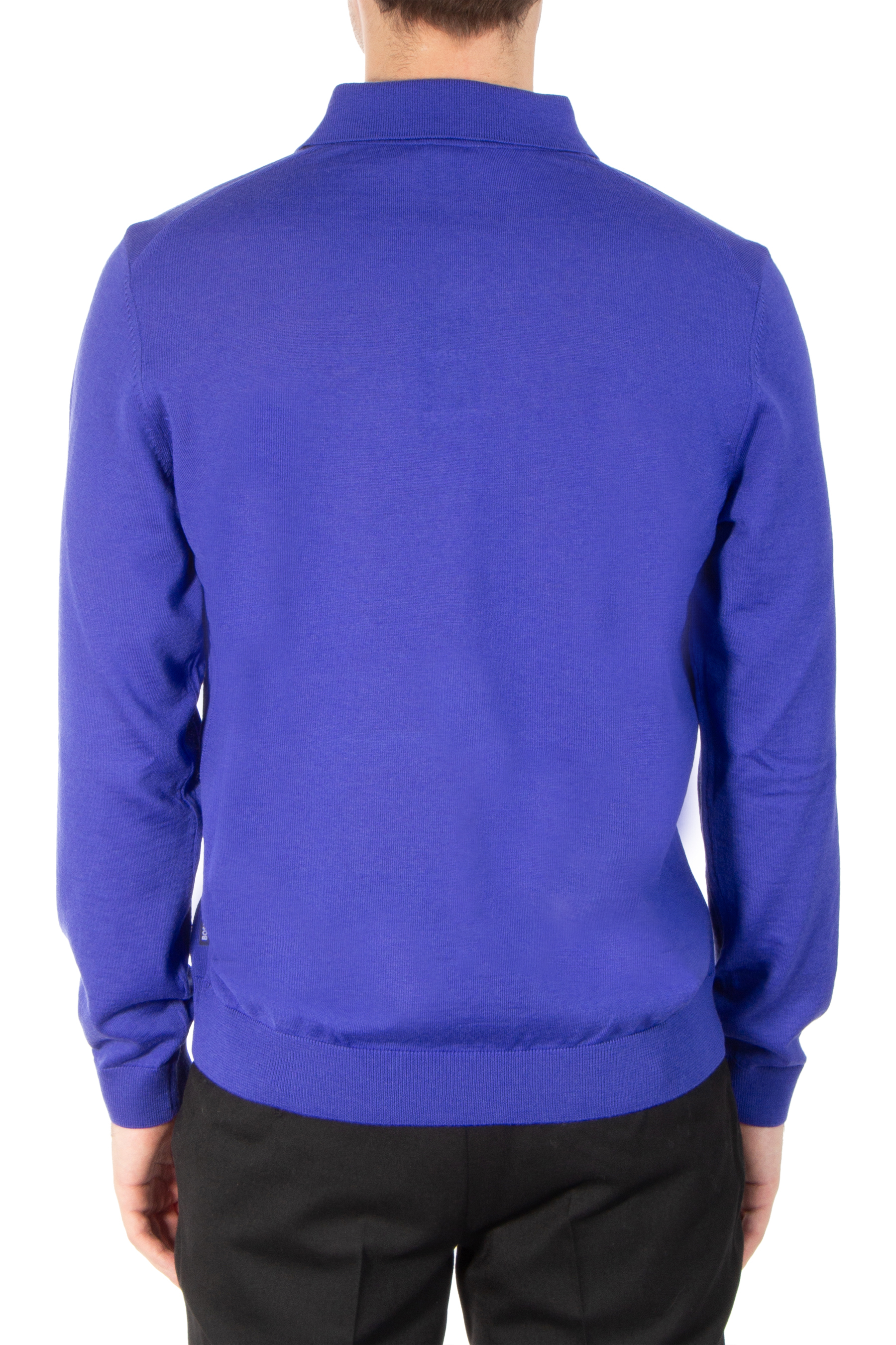 BOSS Virgin Wool Knit Polo Lancione