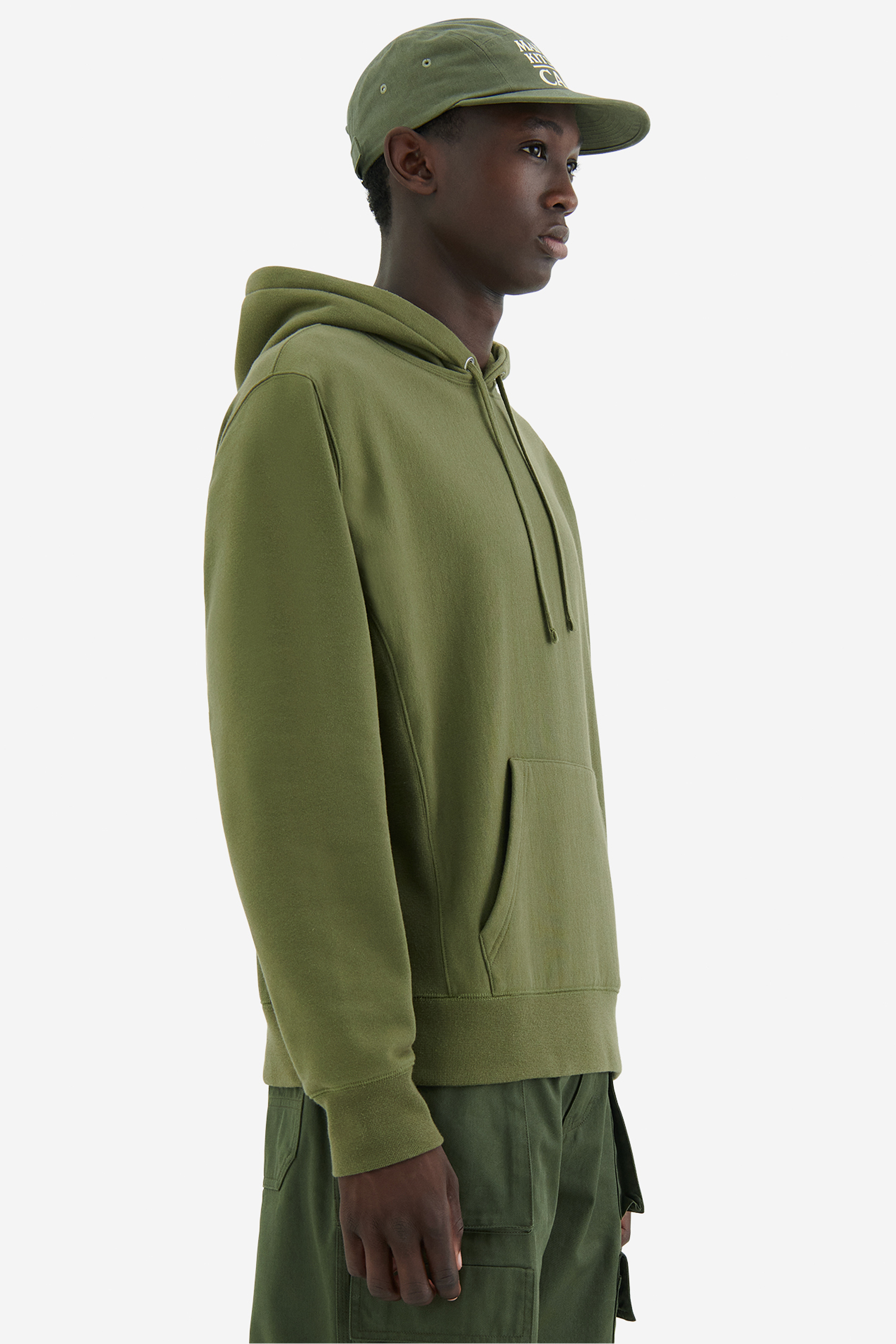 MAISON KITSUNÉ Unisex Relaxed Hoodie Camp Print MAISON KITSUNÉ Unisex Relaxed Hoodie Camp Print