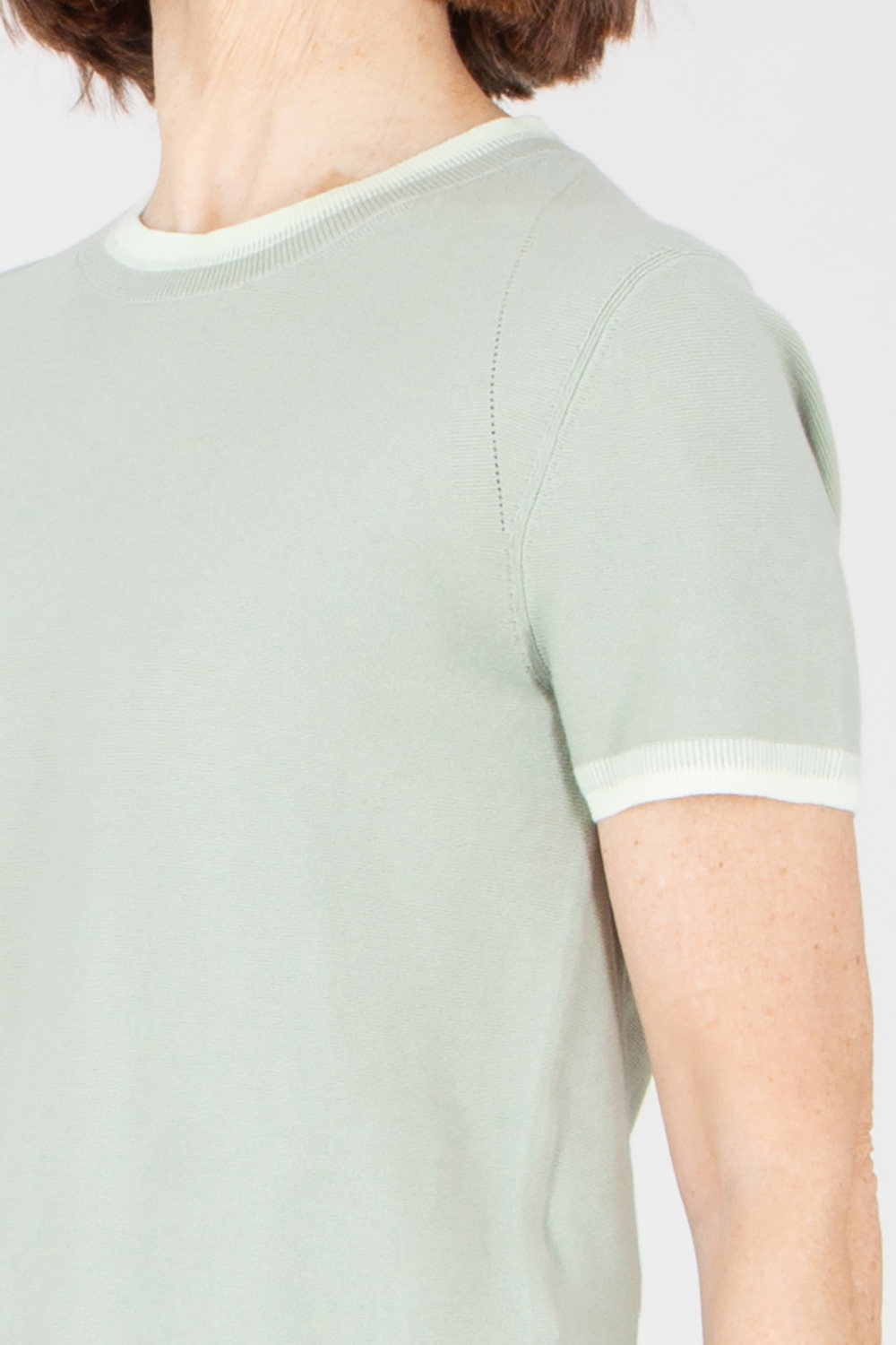 PAUL SMITH Organically Grown Cotton Short-Sleeve Crew Neck Sweater