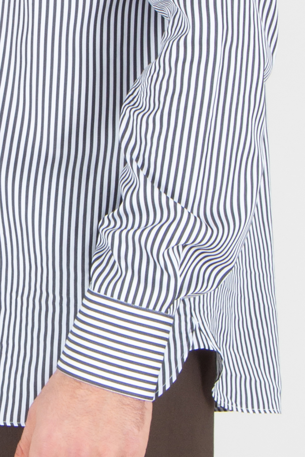 TOM FORD Classic Fit Striped Cotton-Silk Blend Shirt