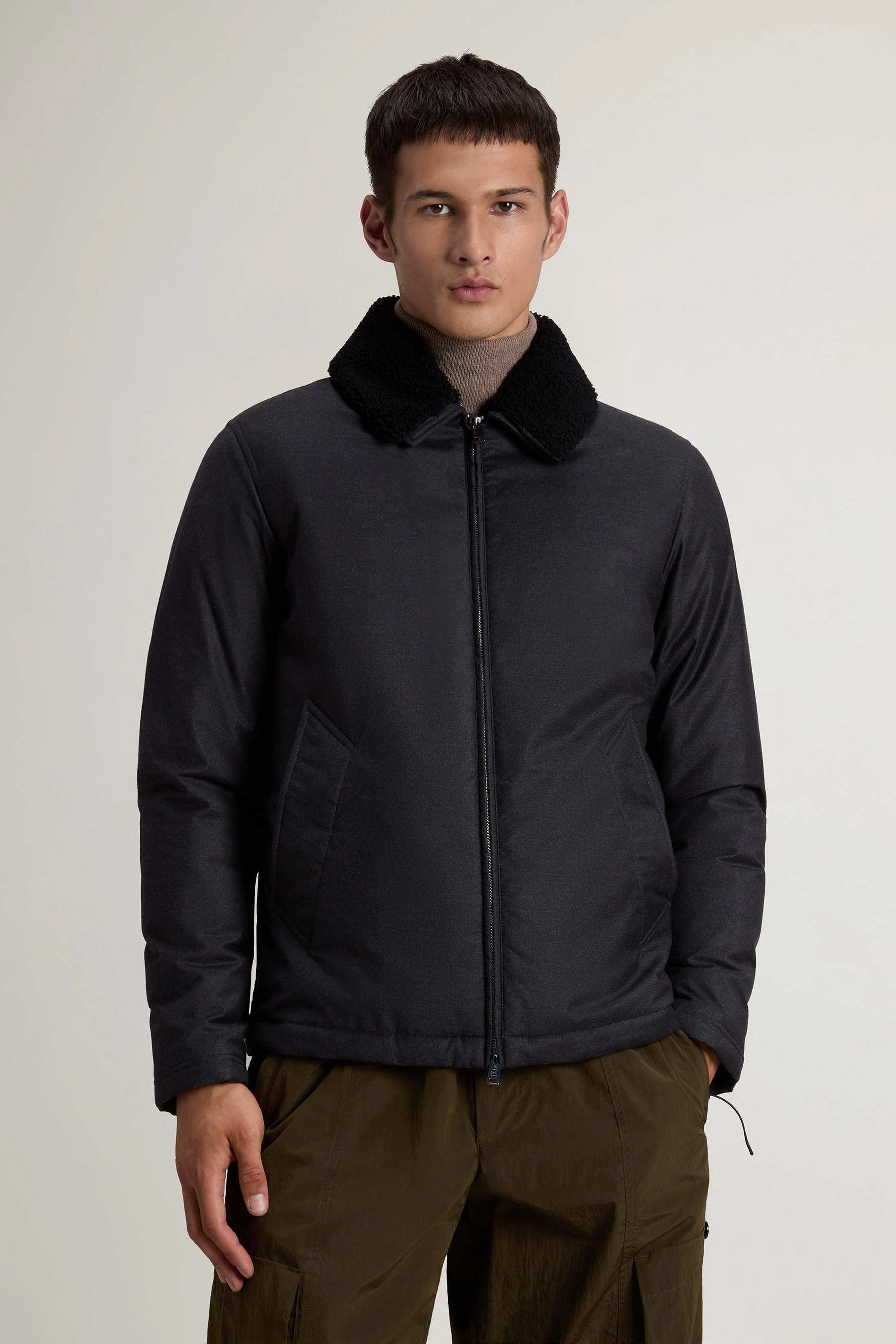Mantel, Jacke, Fleece, Kapuzenpulli, Person
