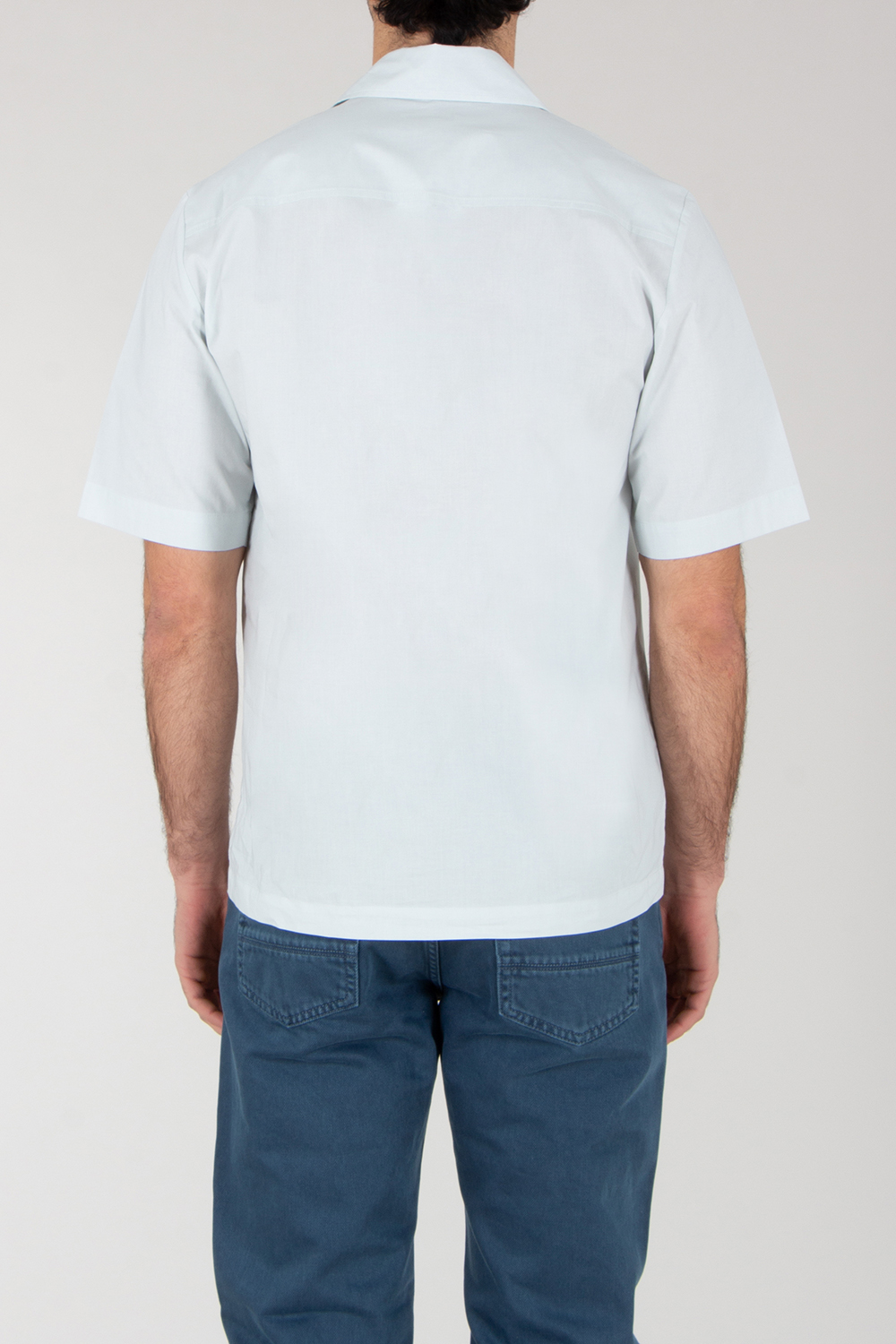 ROBERTO COLLINA Boxy Fit Cotton Poplin Short-Sleeve Shirt