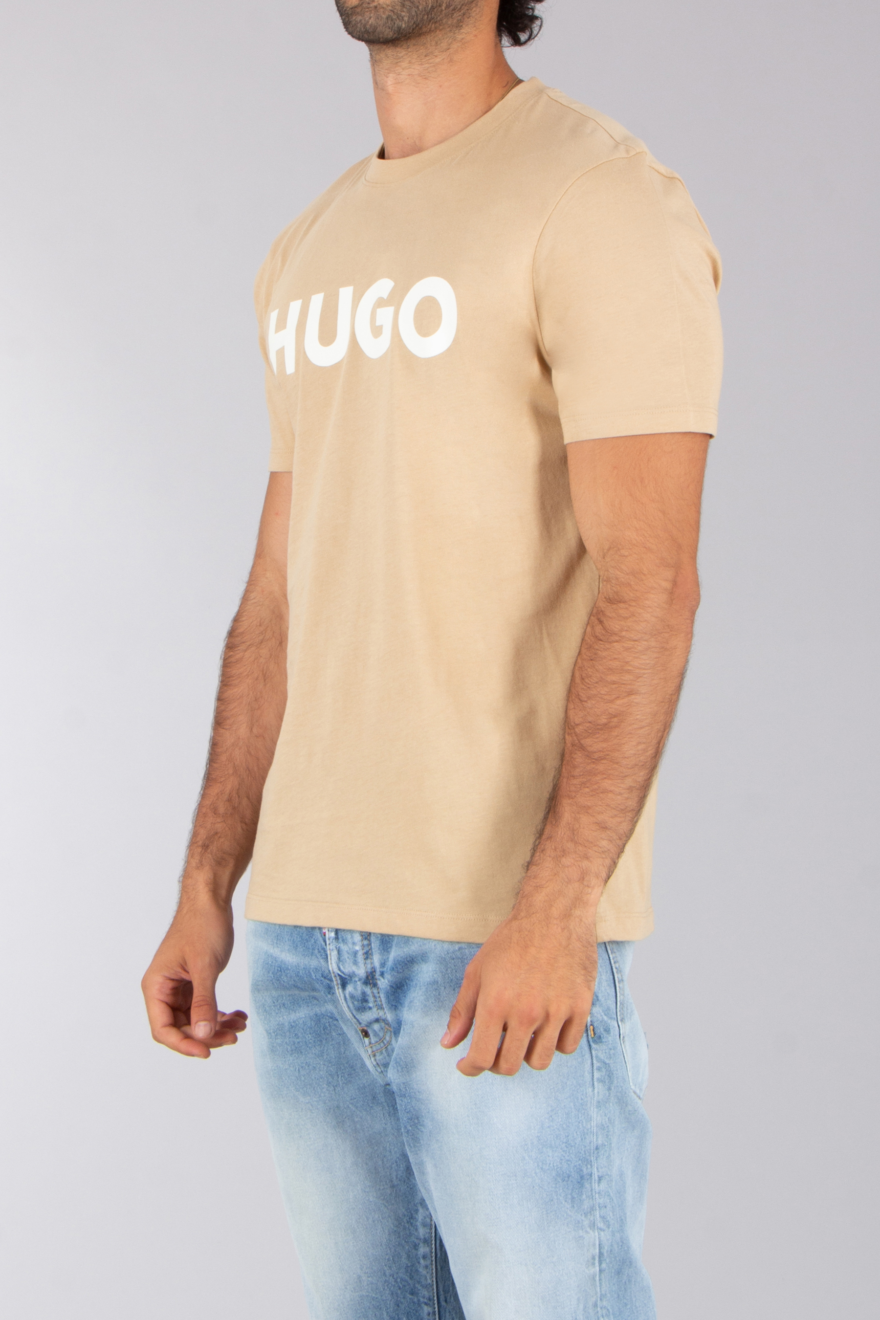 HUGO Regular Fit Printed Cotton Jersey T-Shirt Dulivio T-shirt, Hemd, Erwachsener, Mann, Person