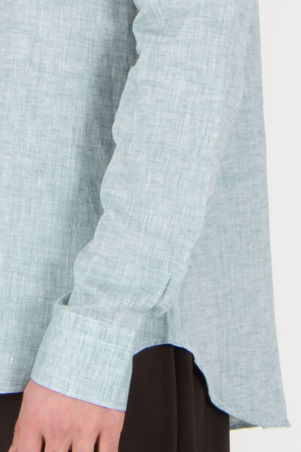 CANALI Regular Fit Linen Shirt