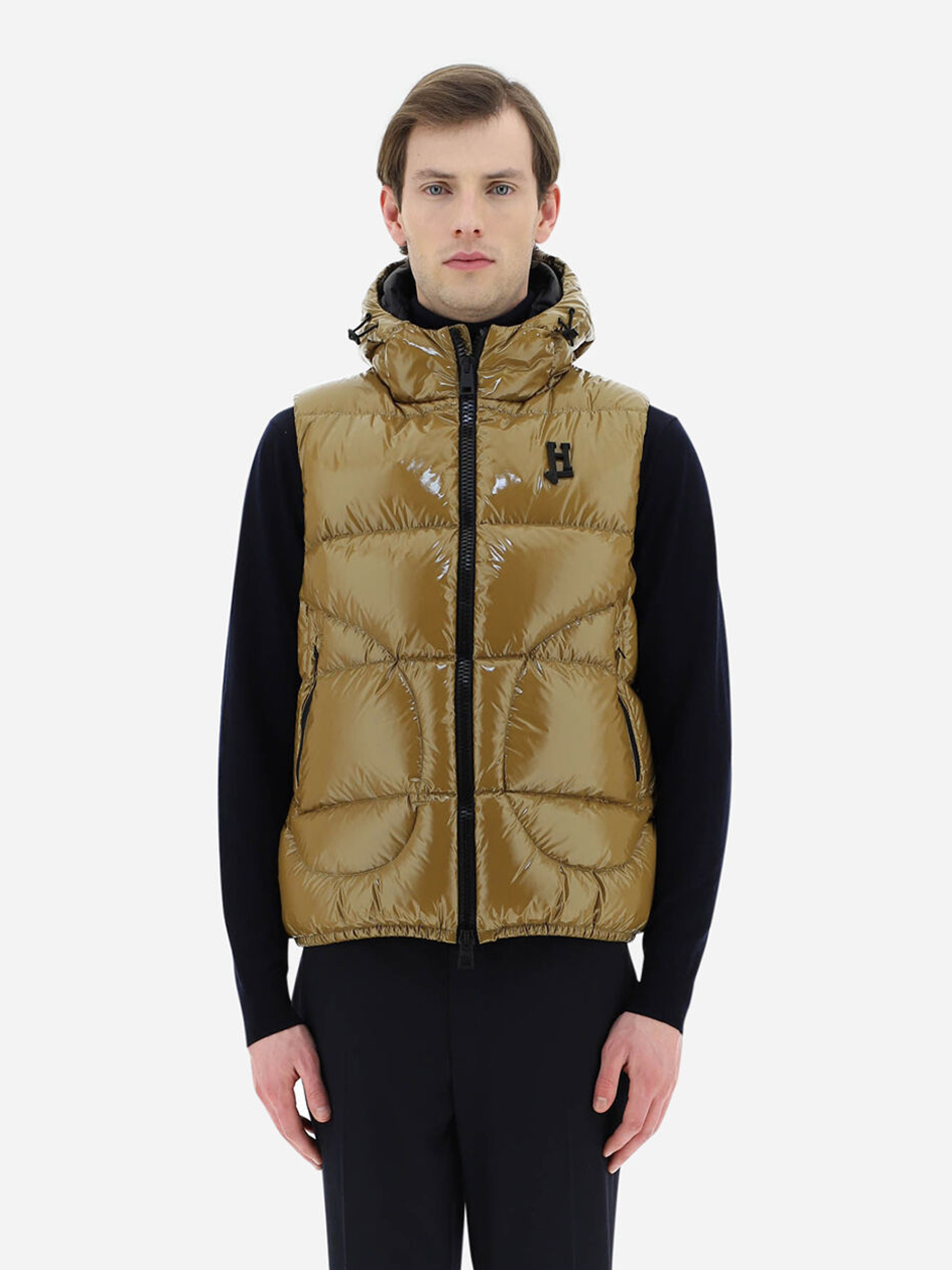HERNO Gloss Hooded Down Vest HERNO Gloss Hooded Down Vest