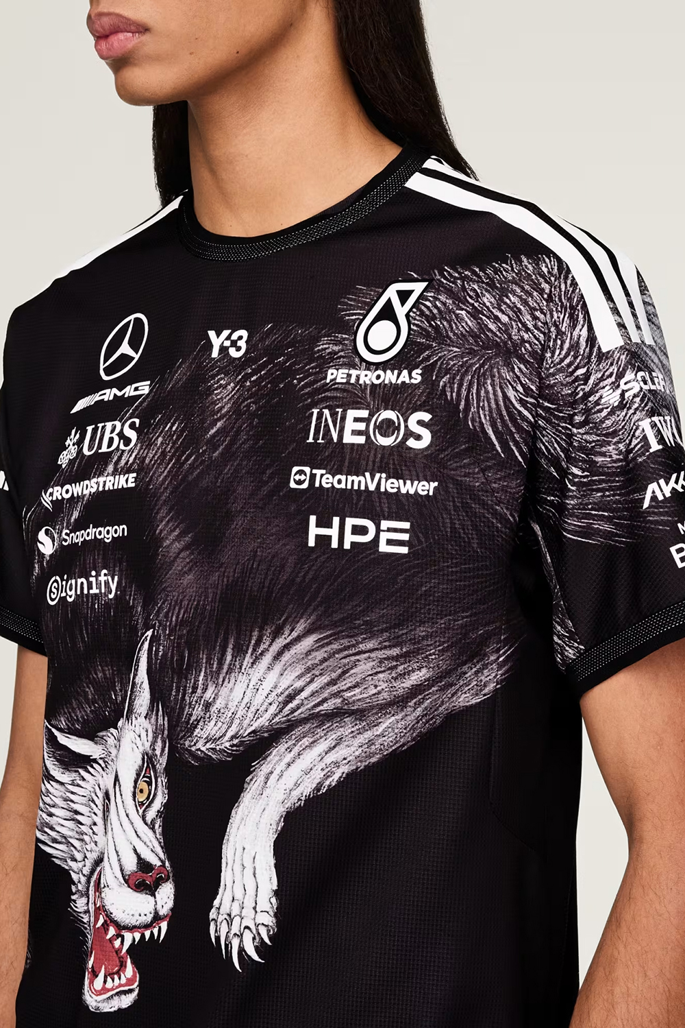 Y-3 x MERCEDES AMG PETRONAS Regular Fit Sport Jersey