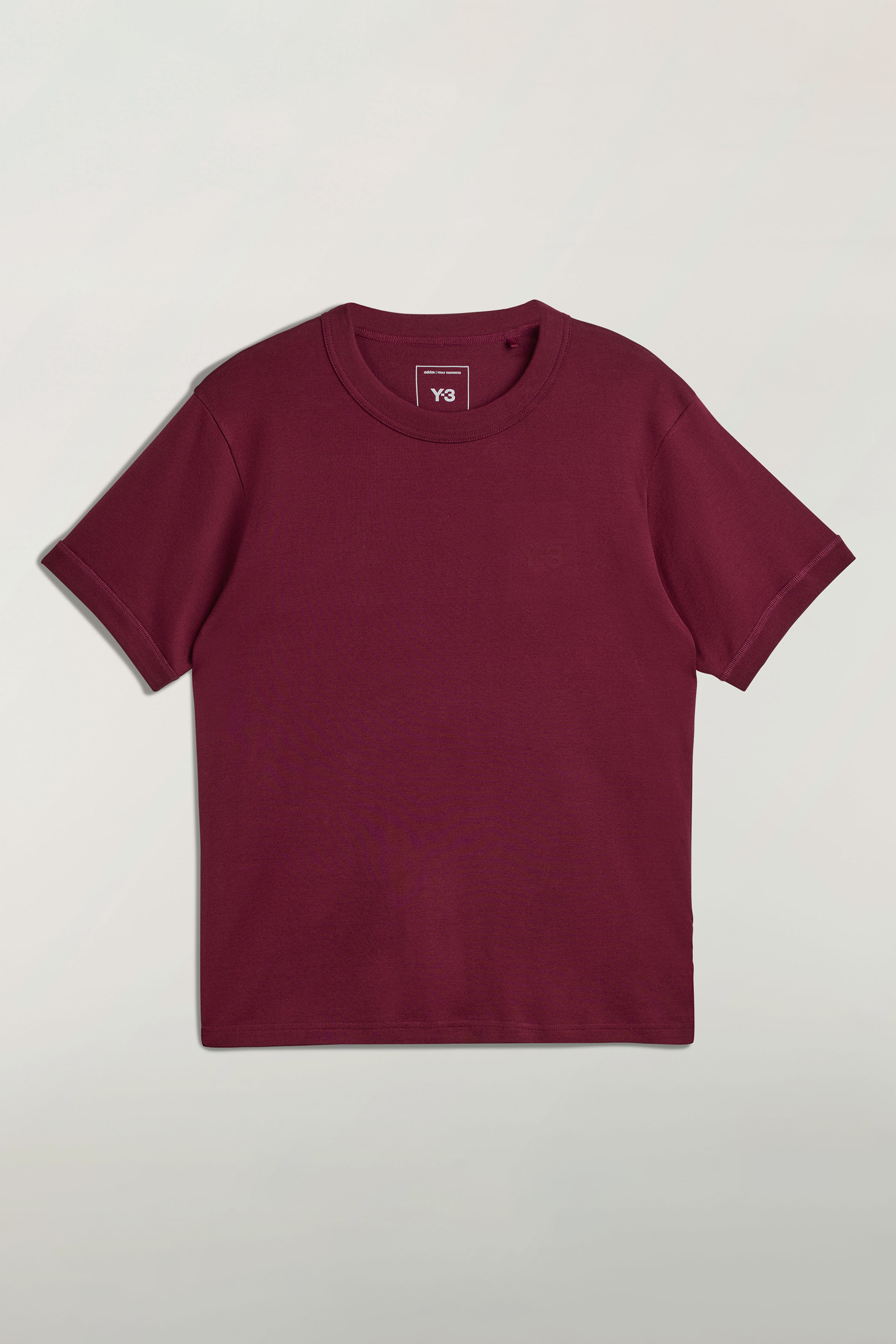 Y-3 Slim Fit Cotton Jersey T-Shirt Bekleidung, T-shirt, Kastanienbraun