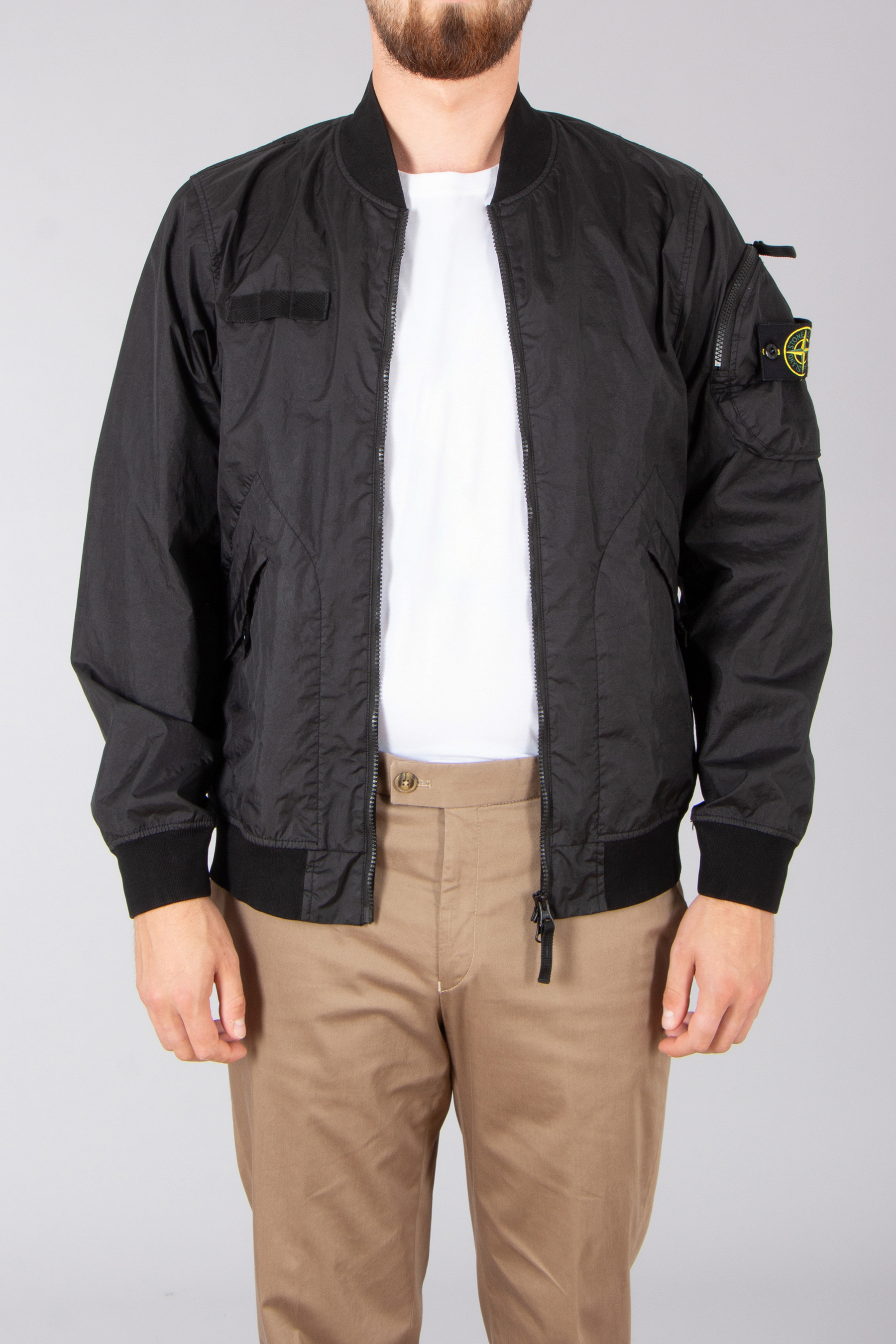 STONE ISLAND Nylon Membrana 3L TC Bomber Jacket STONE ISLAND Nylon Membrana 3L TC Bomber Jacket