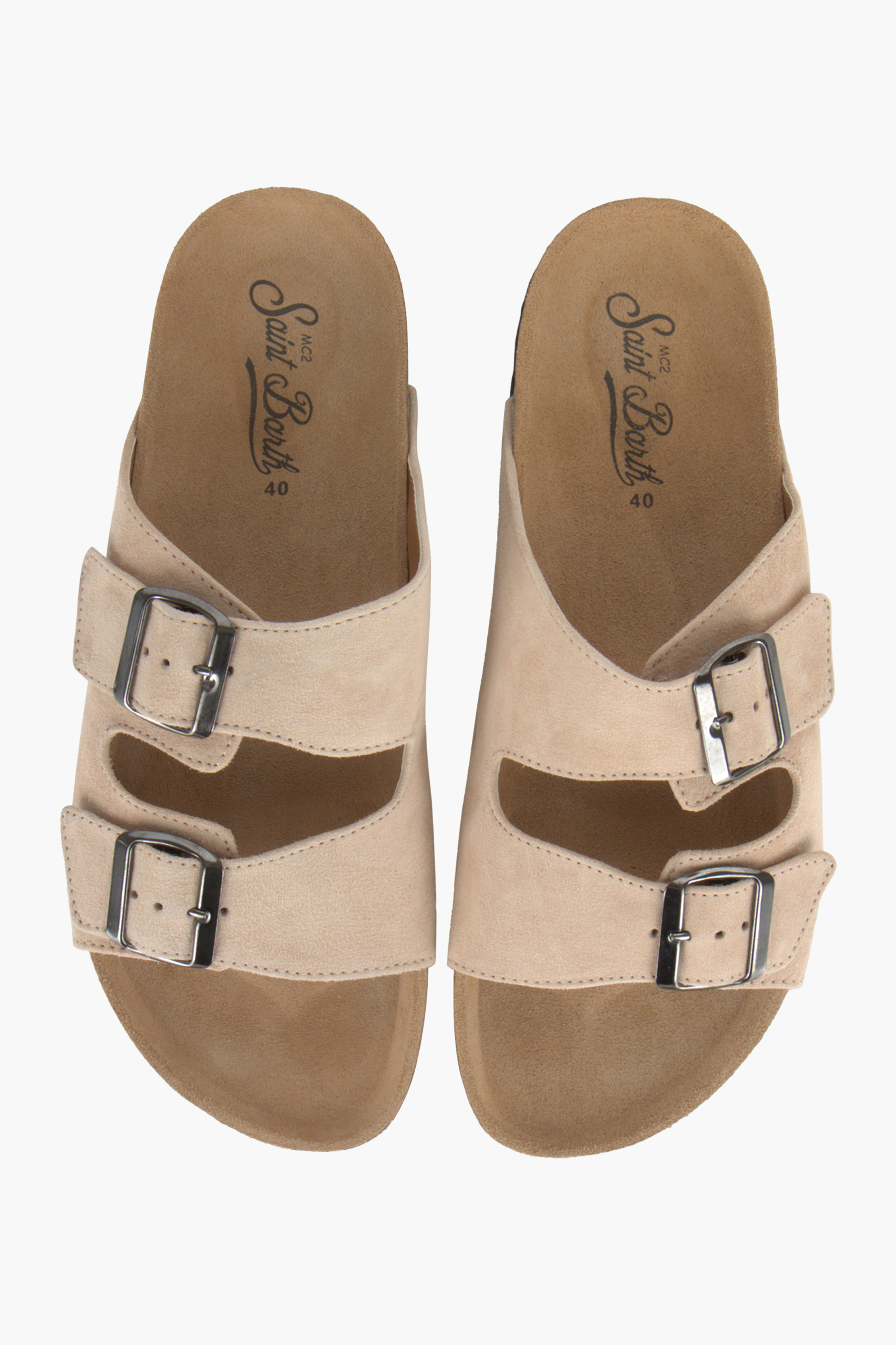 MC2 SAINT BARTH Suede Slide Sandals