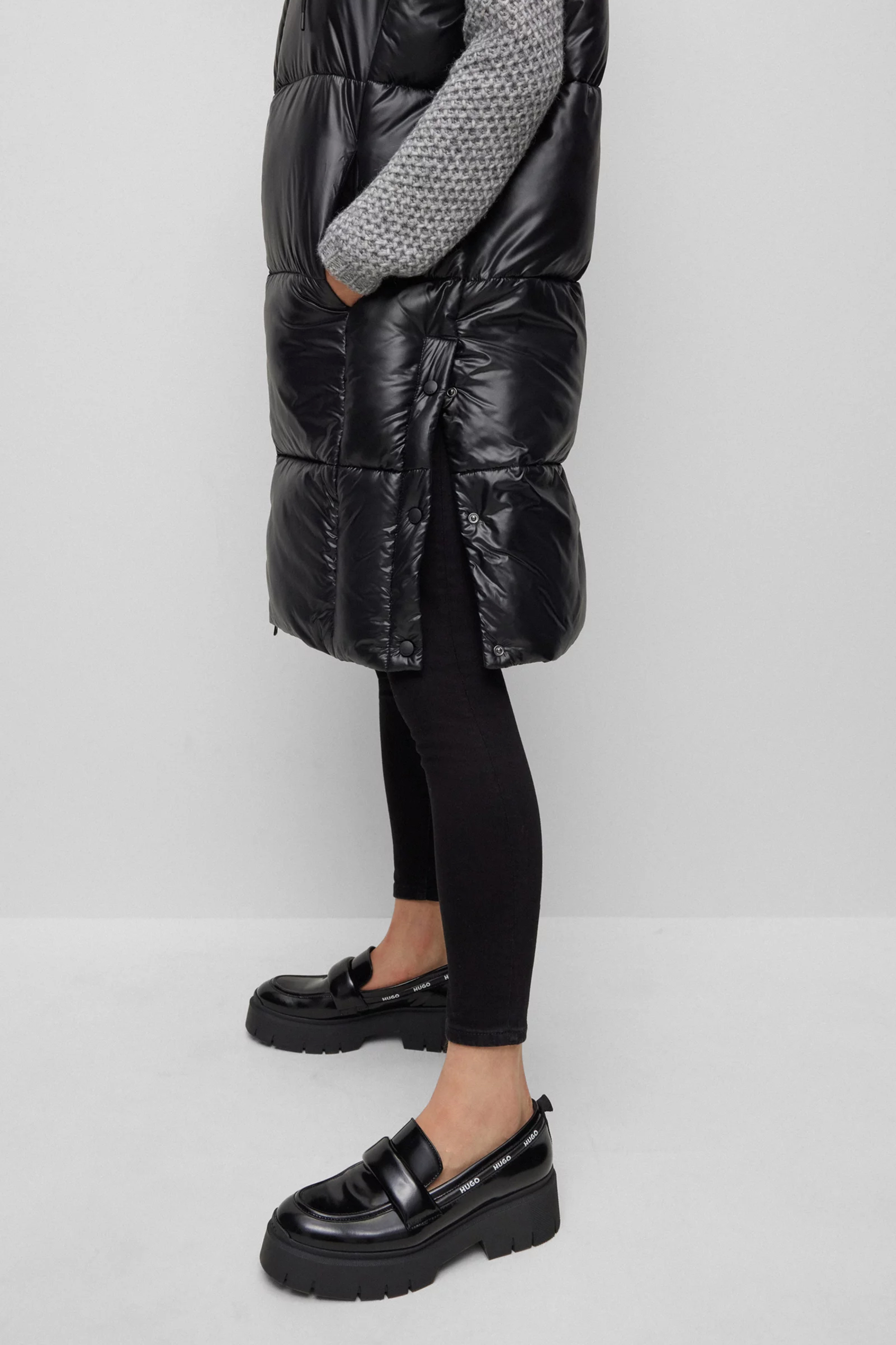 HUGO Quilted Recycled Synthetics Vest Felixia HUGO Quilted Recycled Synthetics Vest Felixia