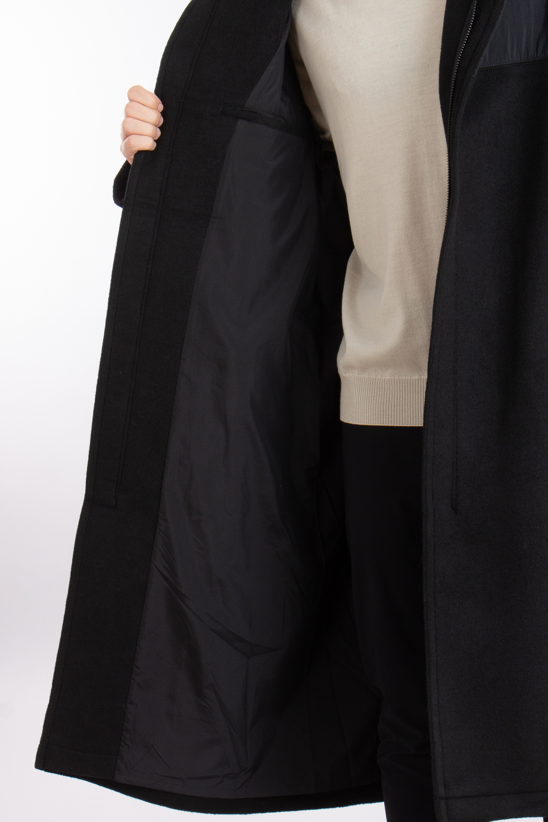 Y-3 Wool Blend Coat Mellton Y-3 Wool Blend Coat Mellton