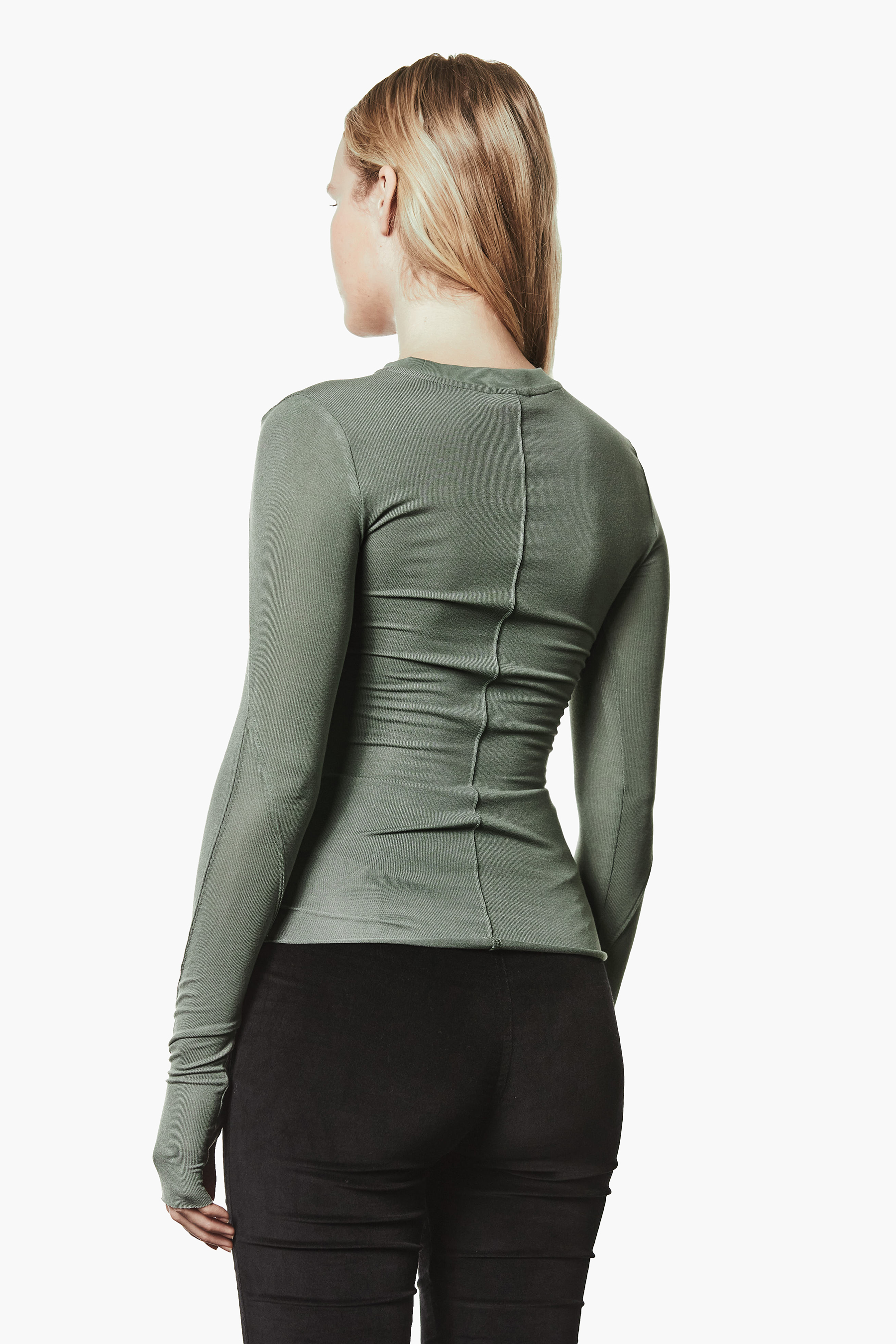 THOM KROM Slim Fit Ultra Light Viscose Stretch Crew Neck Long-Sleeve T-Shirt Langarm, Erwachsener, Weiblich, Person, Frau