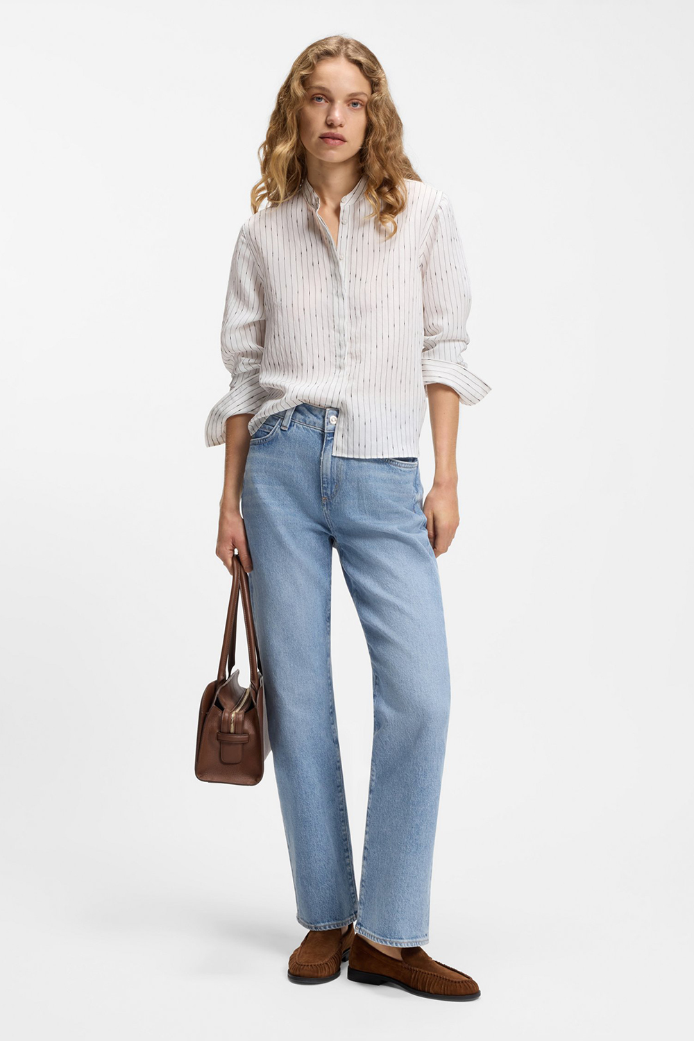 BOSS Slim Straight Fit Cotton Stretch Denim Jeans Parkway