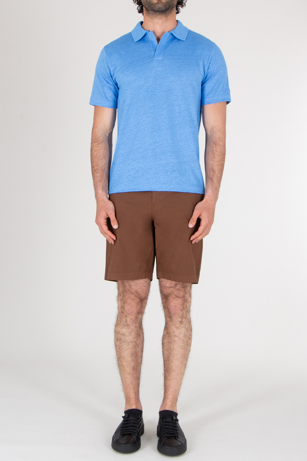 MC2 SAINT BARTH Regular Fit Linen Polo Shirt