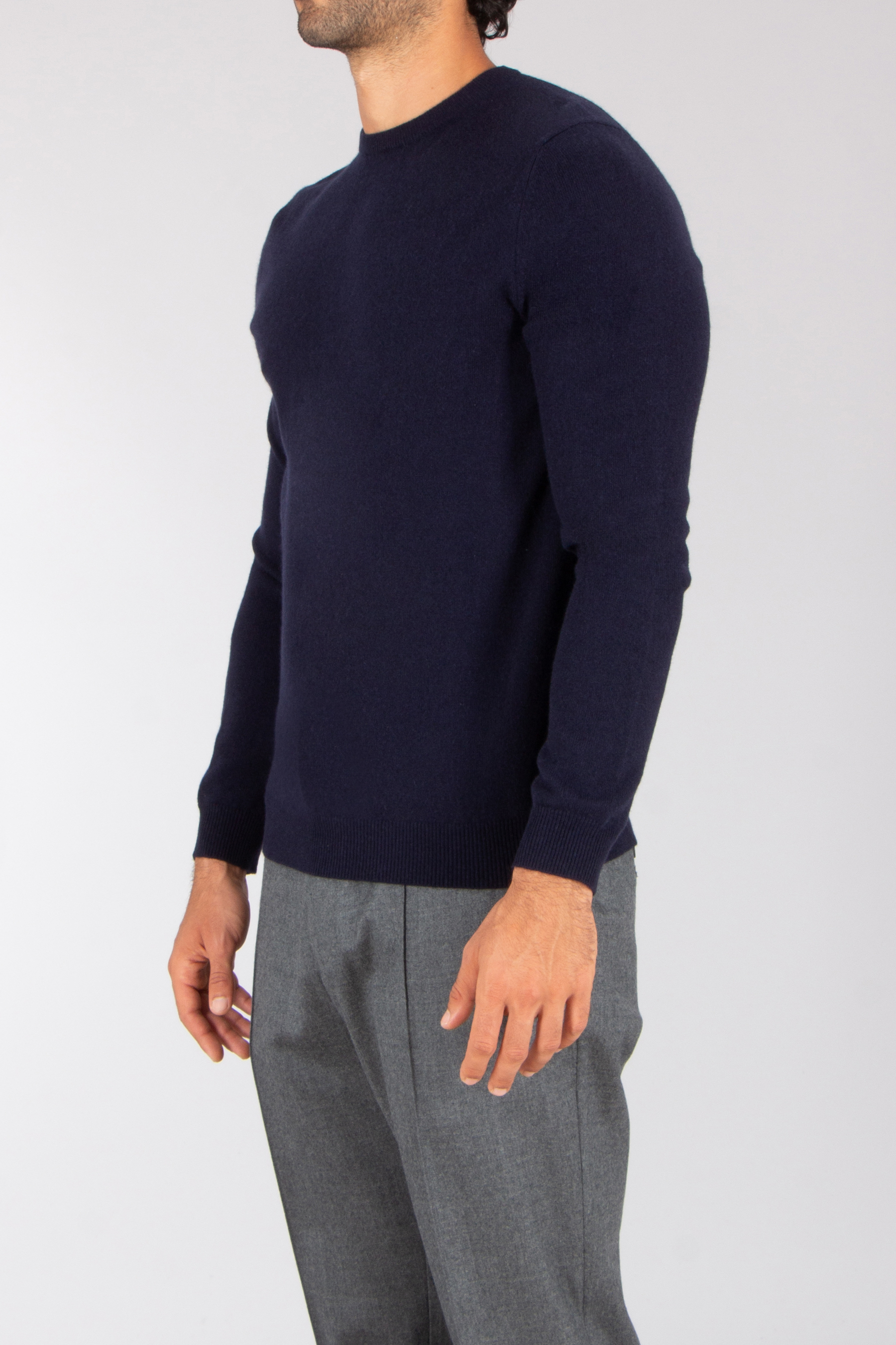 MIENTUS BERLIN Regular Fit Cashmere Crew Neck Sweater Langarm, Pullover, Erwachsener, Mann, Person