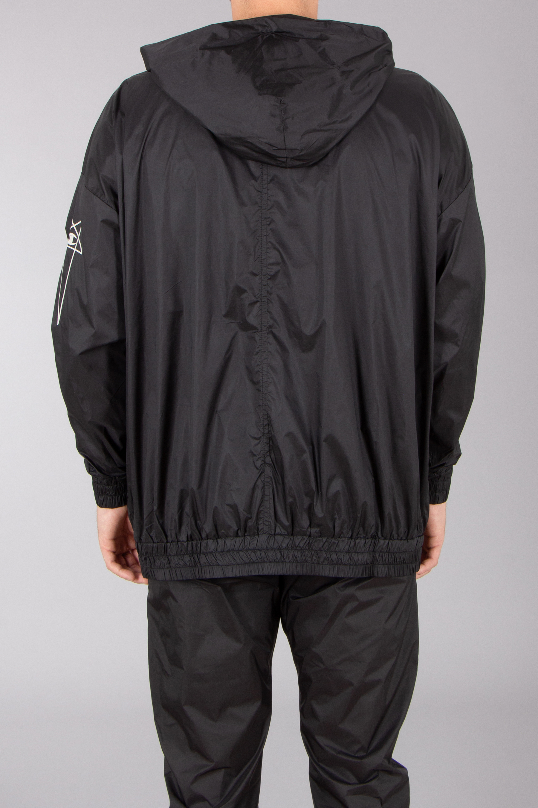 RICK OWENS DRKSHDW X Champion Oversized Recycled Nylon Zip-Up Jumbo Jason S Hoodie RICK OWENS DRKSHDW X Champion Oversized Recycled Nylon Zip-Up Jumbo Jason S Hoodie