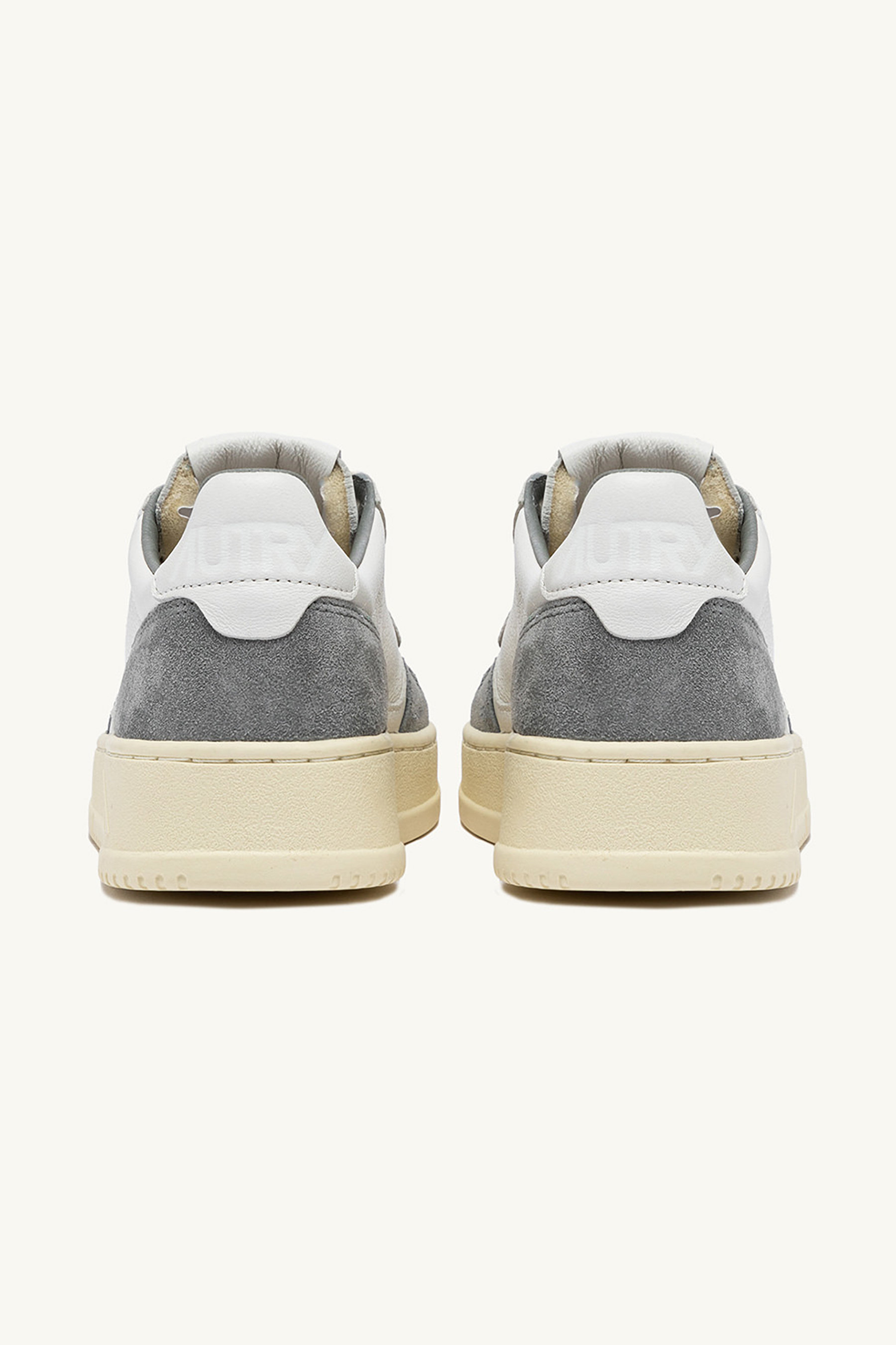AUTRY Stone Milling Goat Leather & Suede Sneakers Medalist Low AUTRY Stone Milling Goat Leather & Suede Sneakers Medalist Low