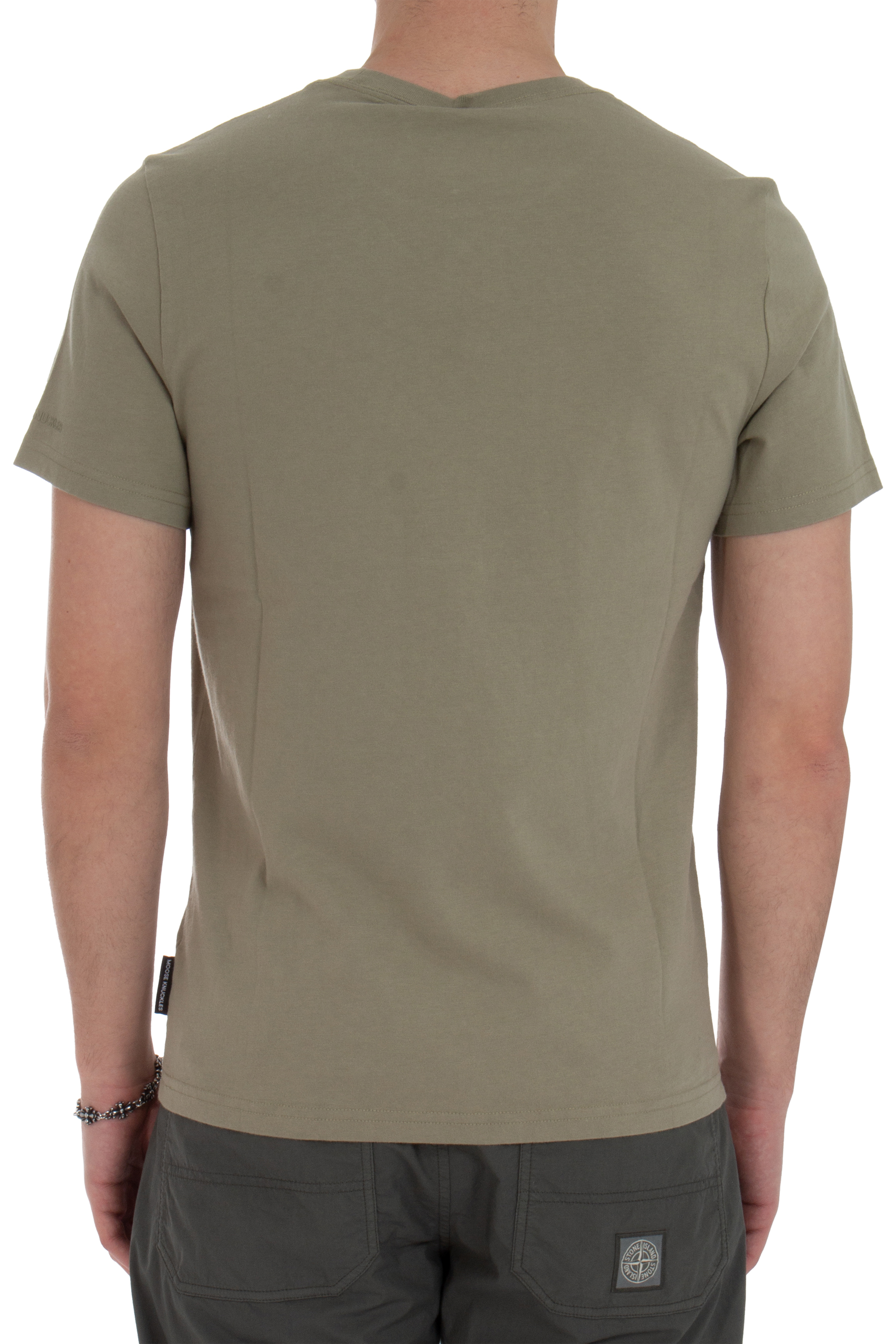 MOOSE KNUCKLES Cotton Jersey T-Shirt Satellite