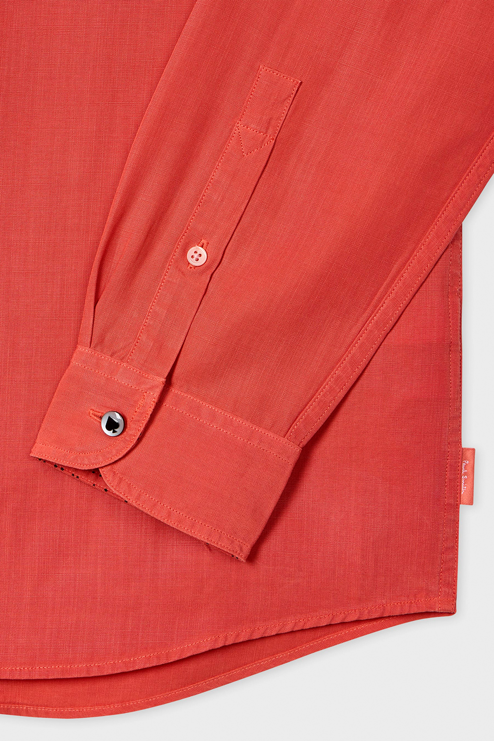PAUL SMITH Regular Fit Lyocell-Cotton Slub Shirt