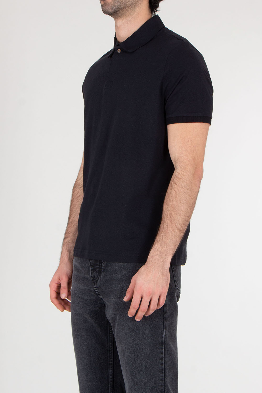 PAUL SMITH Regular Fit Cotton Linen Polo Shirt 