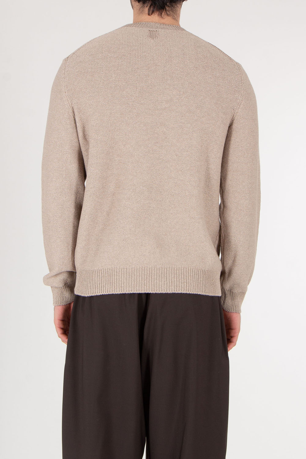 CANALI Regular Fit Cotton Silk Textured Sweater