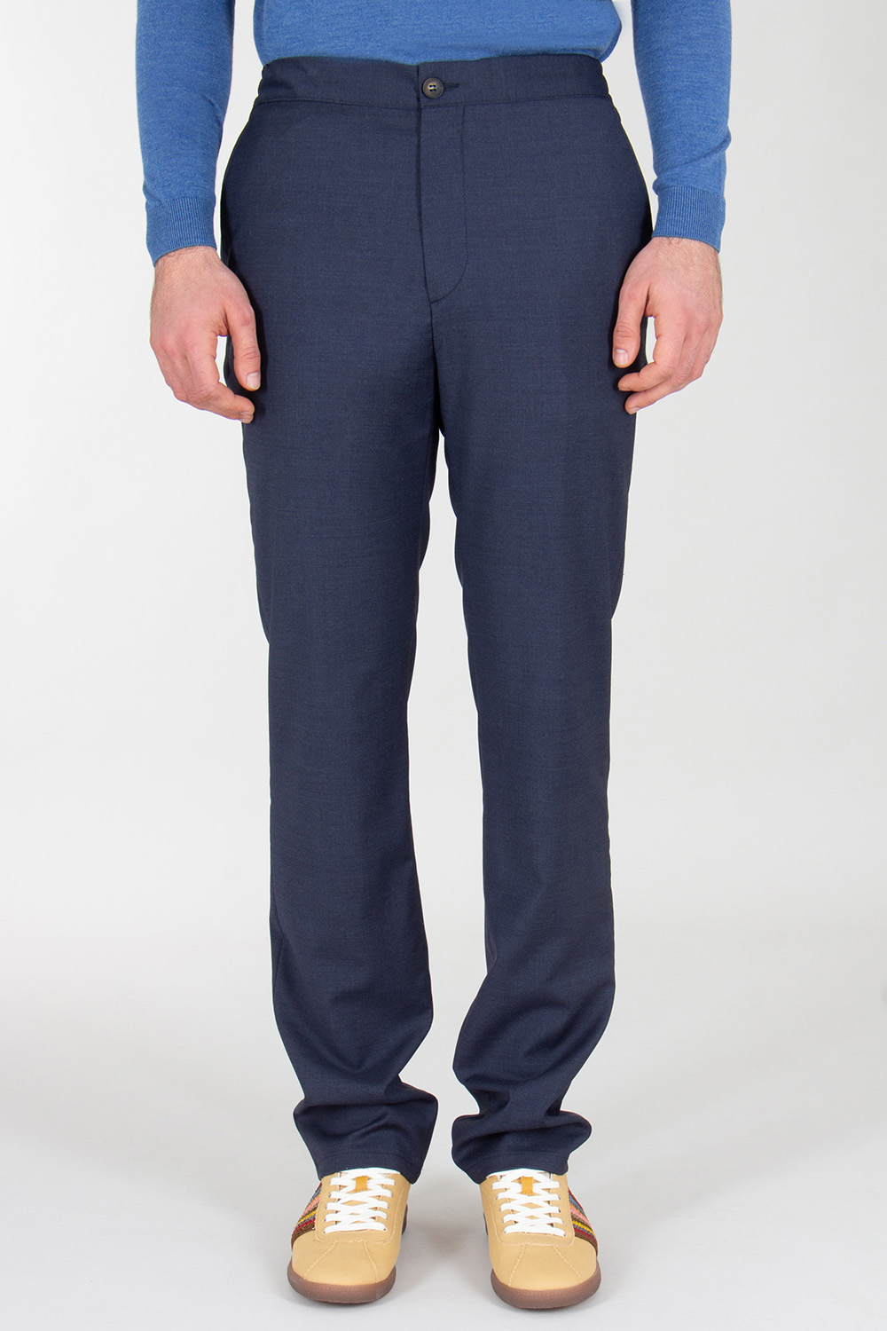PAL ZILERI Regular Fit Virgin Wool Elastane Trousers 