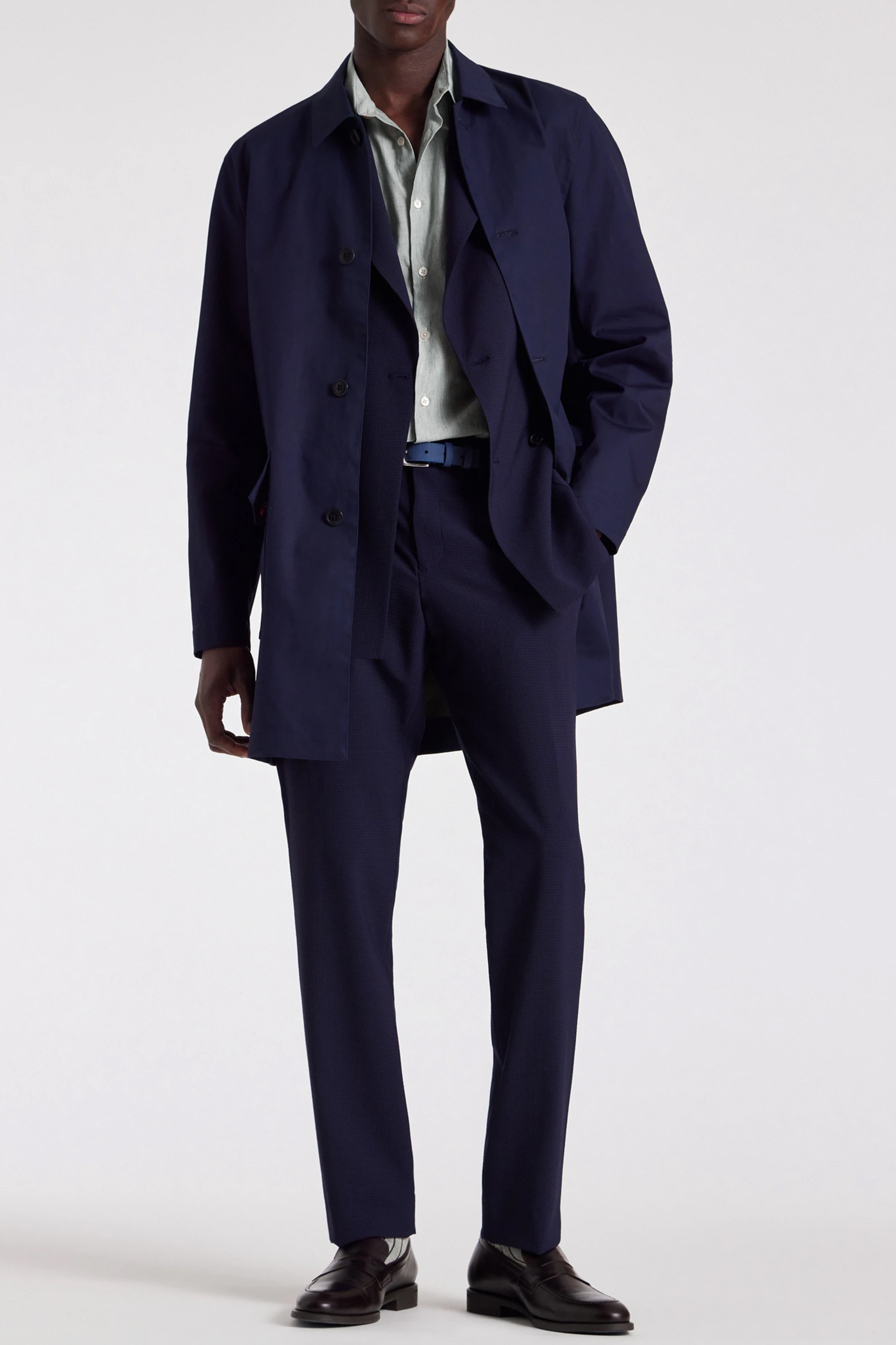 PAUL SMITH Seersucker Check Double-Breasted Jacket PAUL SMITH Seersucker Check Double-Breasted Jacket