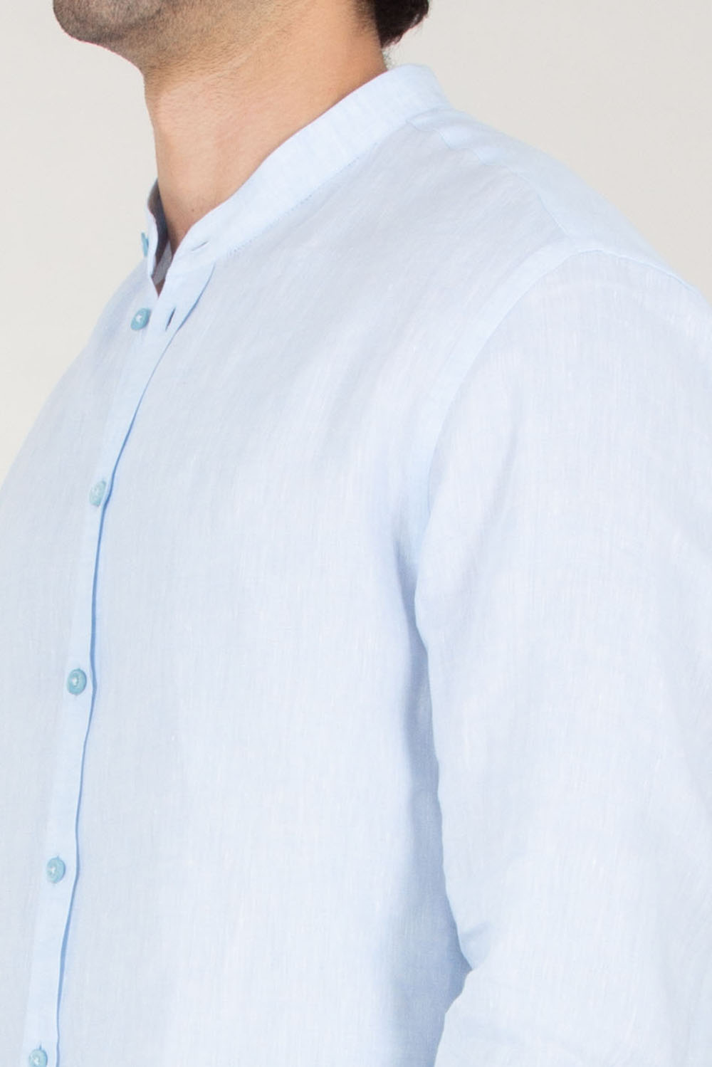 EMPORIO ARMANI Regular Fit Linen shirt