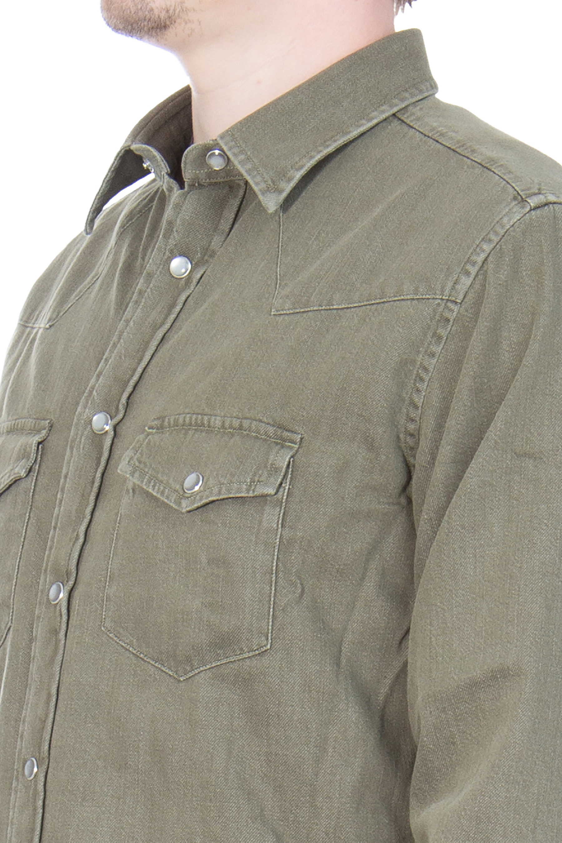 TOM FORD Washed Denim Western Shirt TOM FORD Washed Denim Western Shirt
