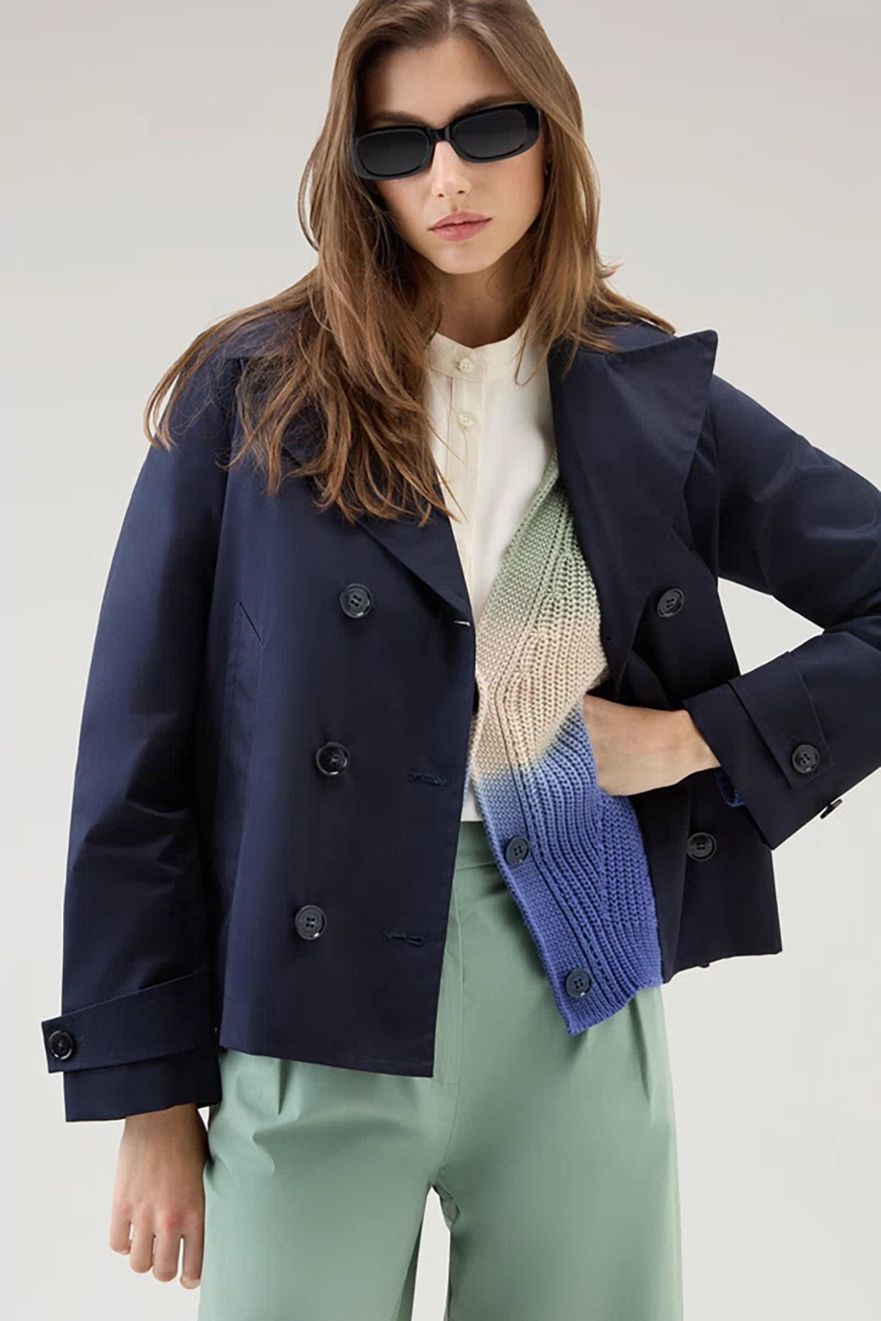 WOOLRICH Best Cotton Peacoat Havice WOOLRICH Best Cotton Peacoat Havice