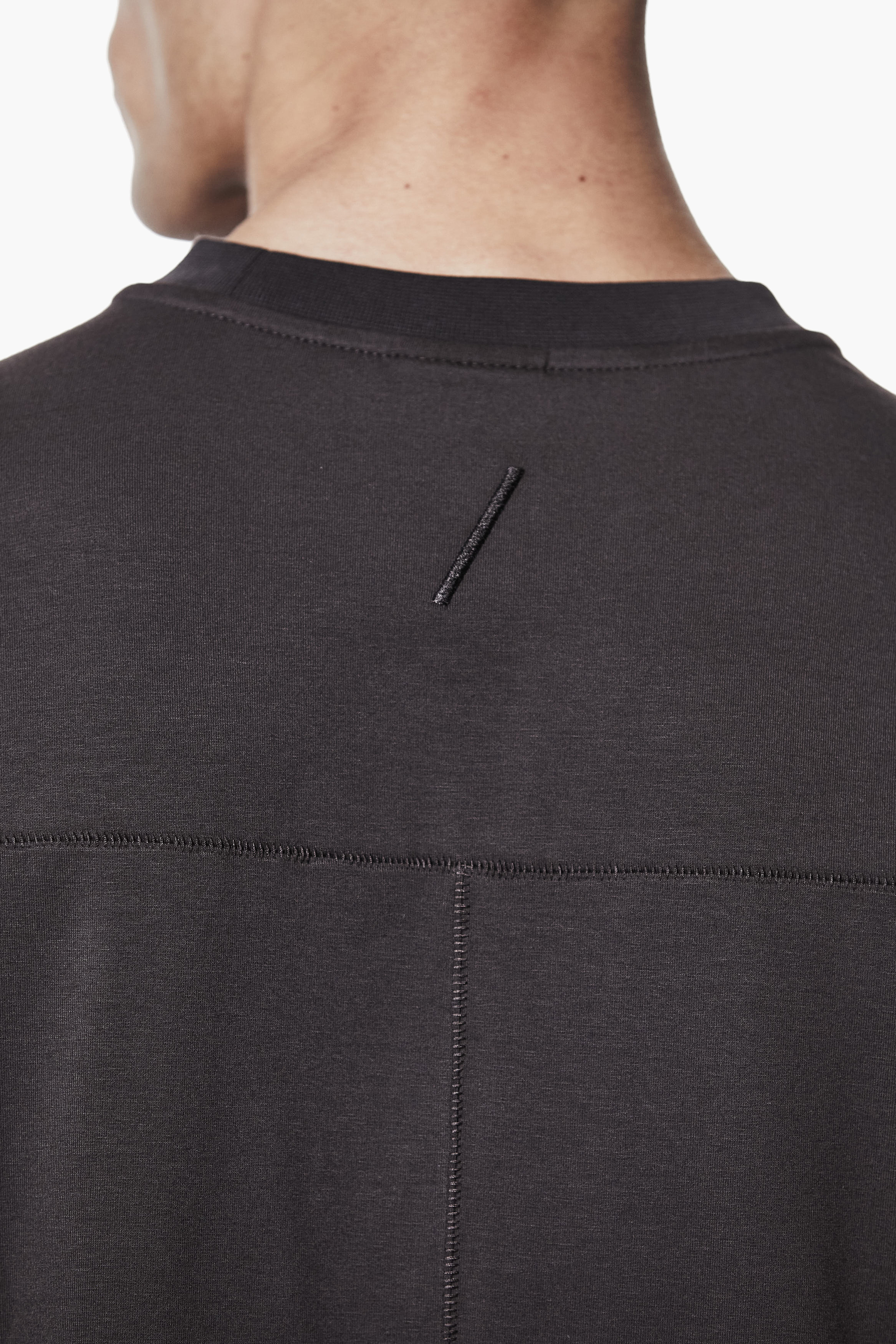 THOM KROM Oversized Fit Cotton-Modal Stretch Jersey T-Shirt Vlies, Leute, Person, Erwachsener, Mann