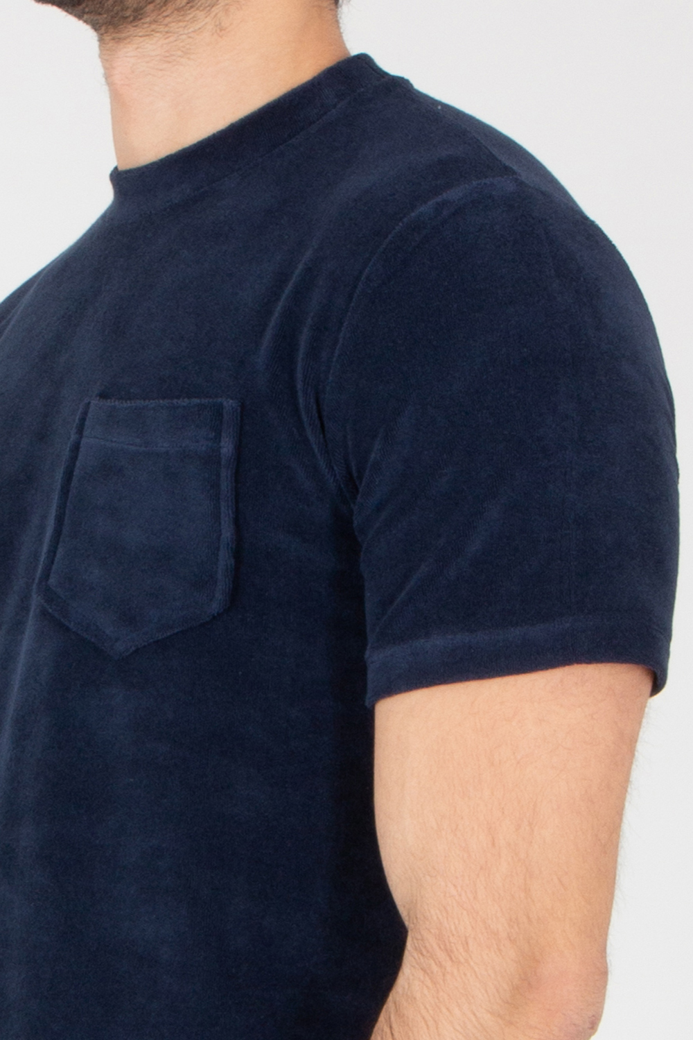 AURÉLIEN Slim Fit Cotton Blend Terry T-Shirt