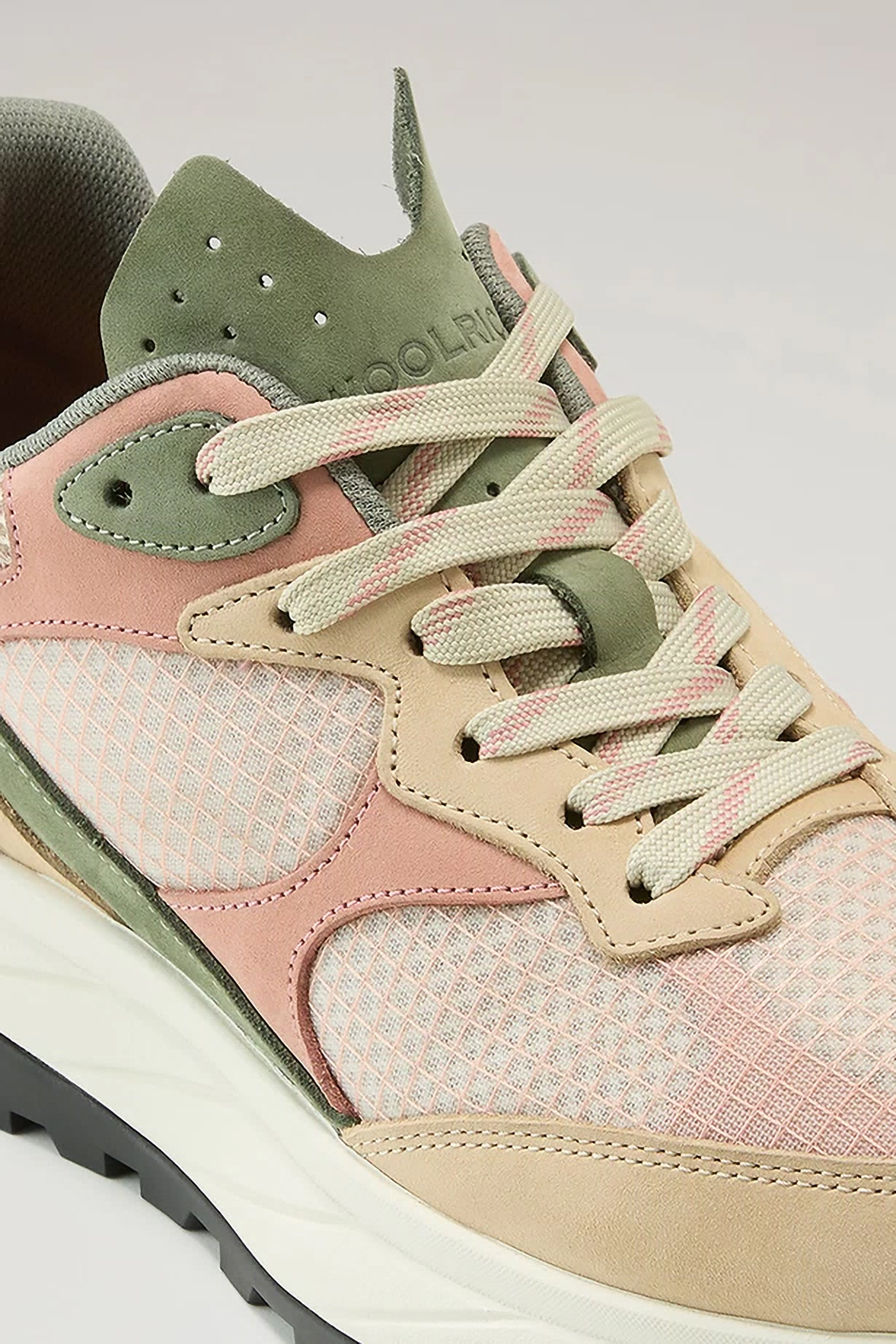 WOOLRICH Nubuk Leather & Ripstop Running Sneakers WOOLRICH Nubuk Leather & Ripstop Running Sneakers