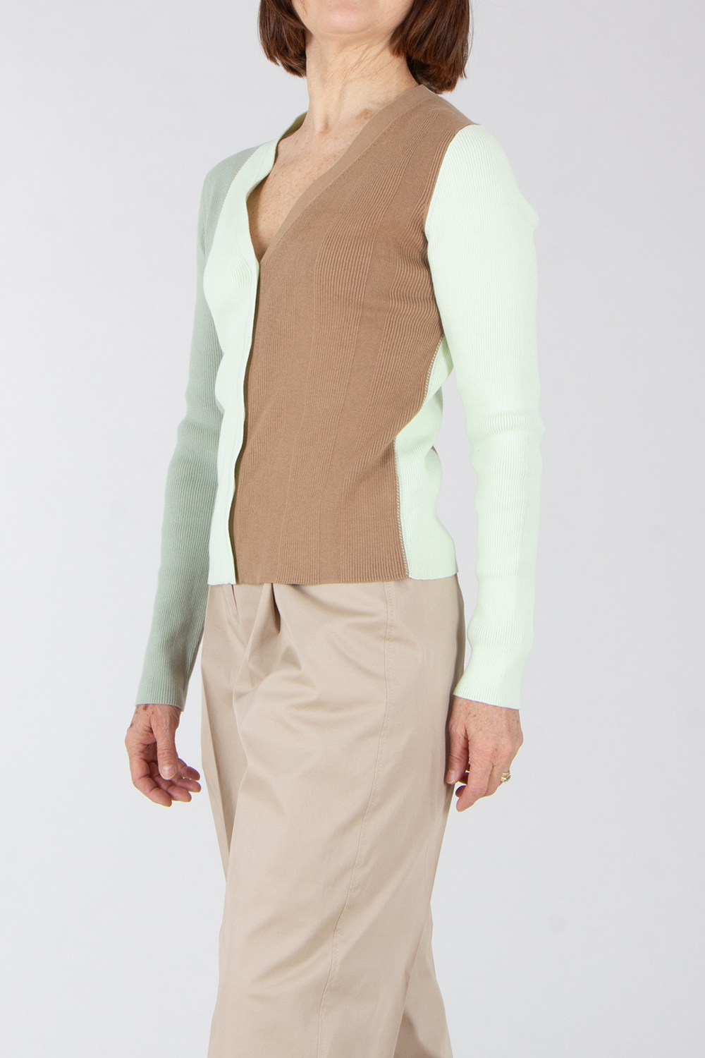 PAUL SMITH Colour-Block Organically Grown Cotton Cardigan