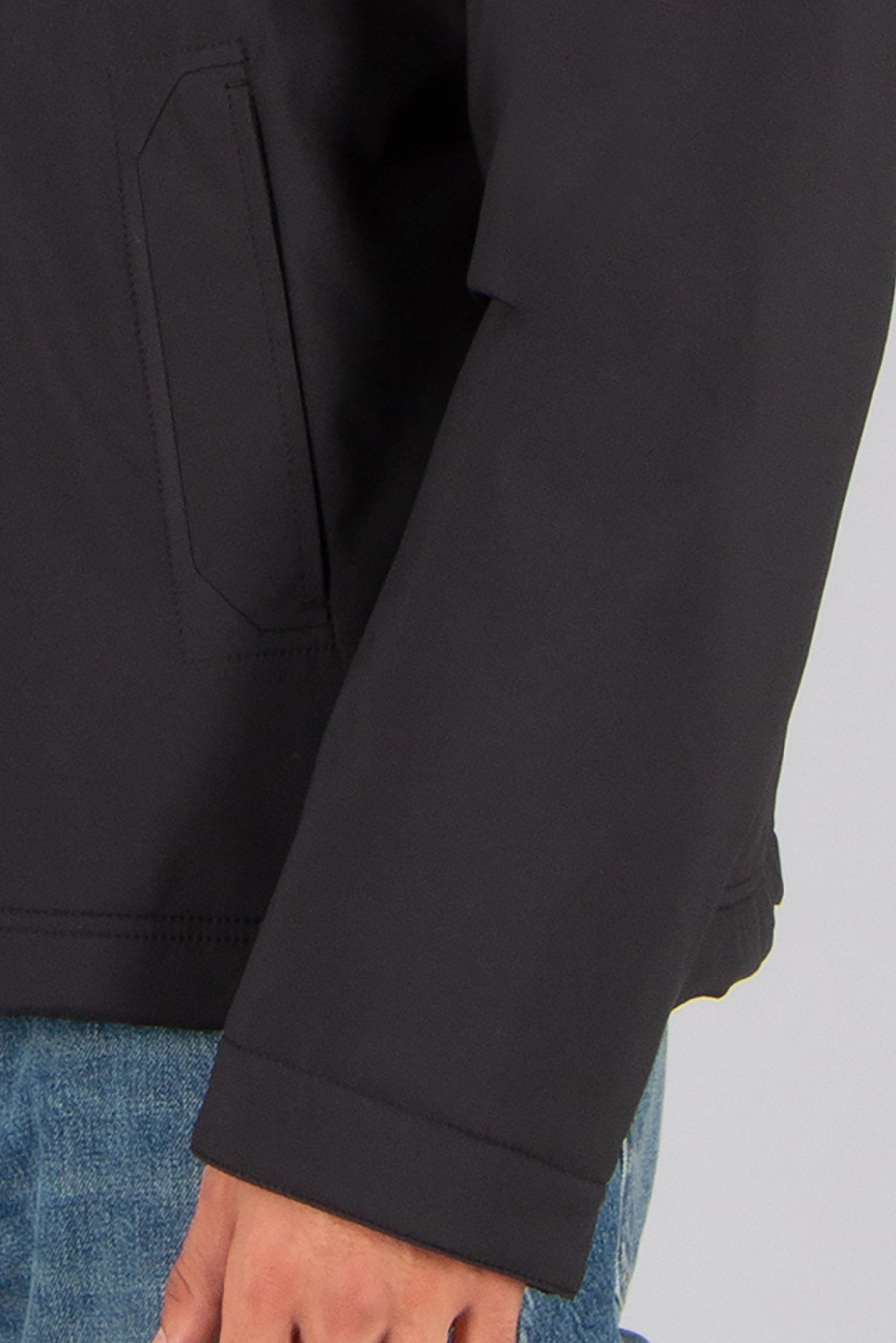 BRIONI Regular Fit Recycled Polyester Performa Blouson Mantel, Langarm, Ärmel, Jacke, Blazer
