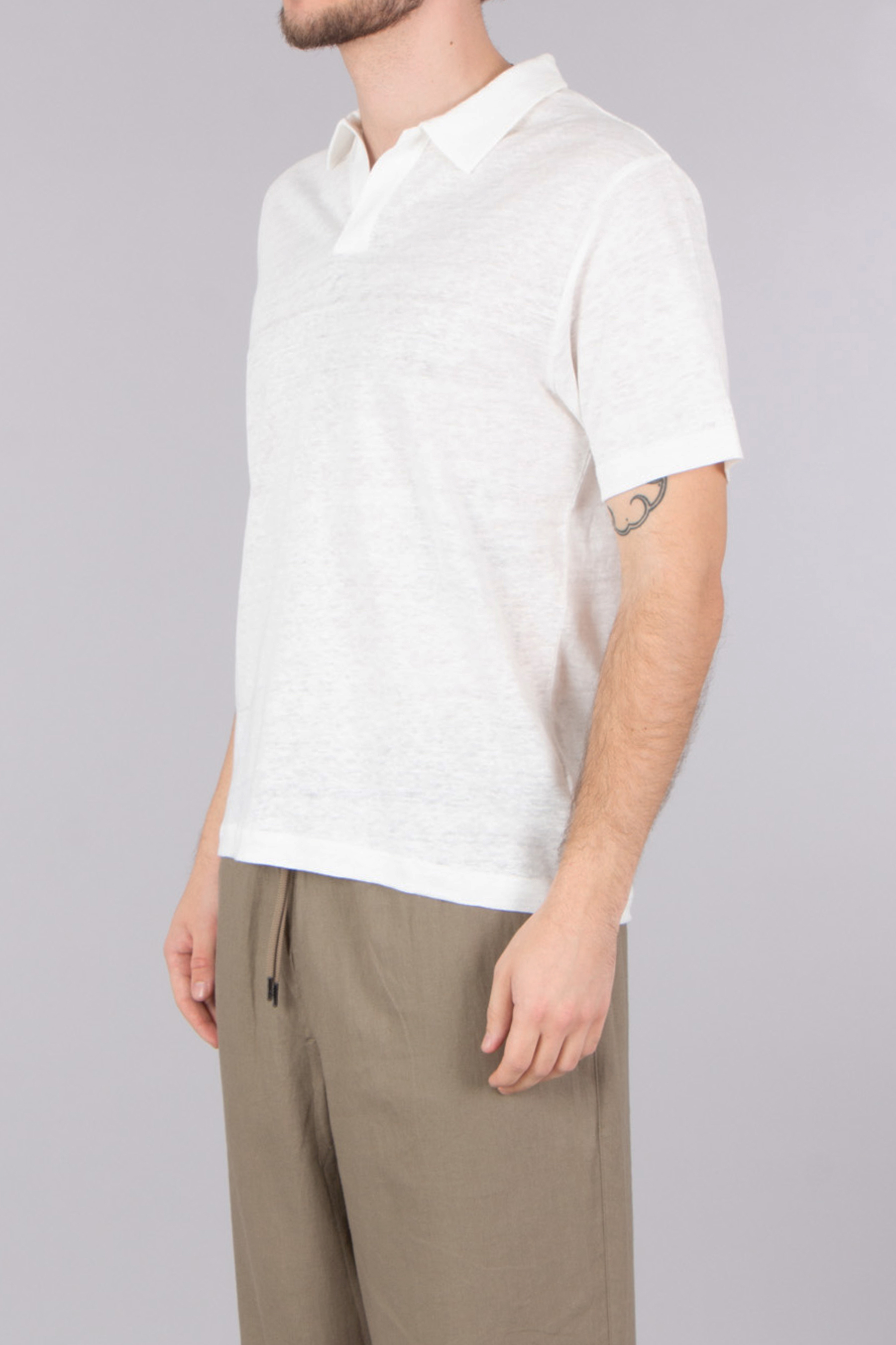 MC 2 SAINT BARTH Regular Fit Linen Jersey Polo Shirt Fraser T-shirt, Leinen, Hemd, Mann, Person