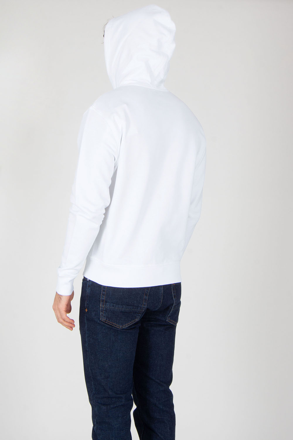 AMI PARIS Classic Fit Ami De Coeur Cotton Fleece Zip-Up Hoodie