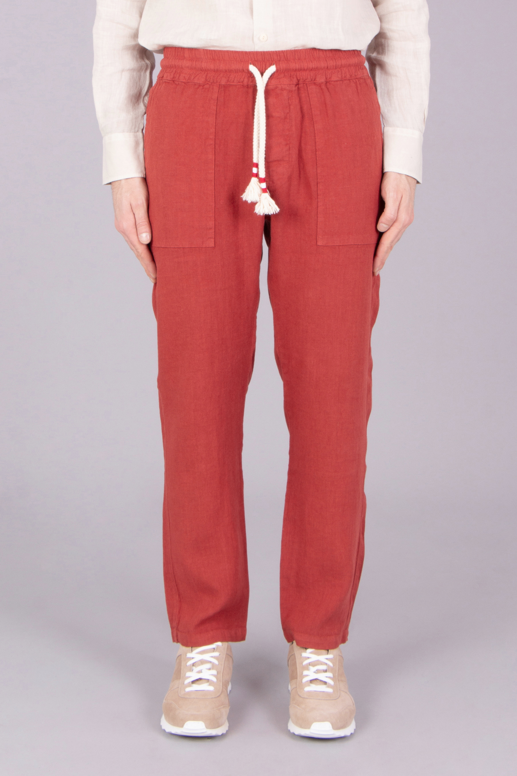 MC 2 SAINT BARTH Comfort Fit Linen Pants Calais
