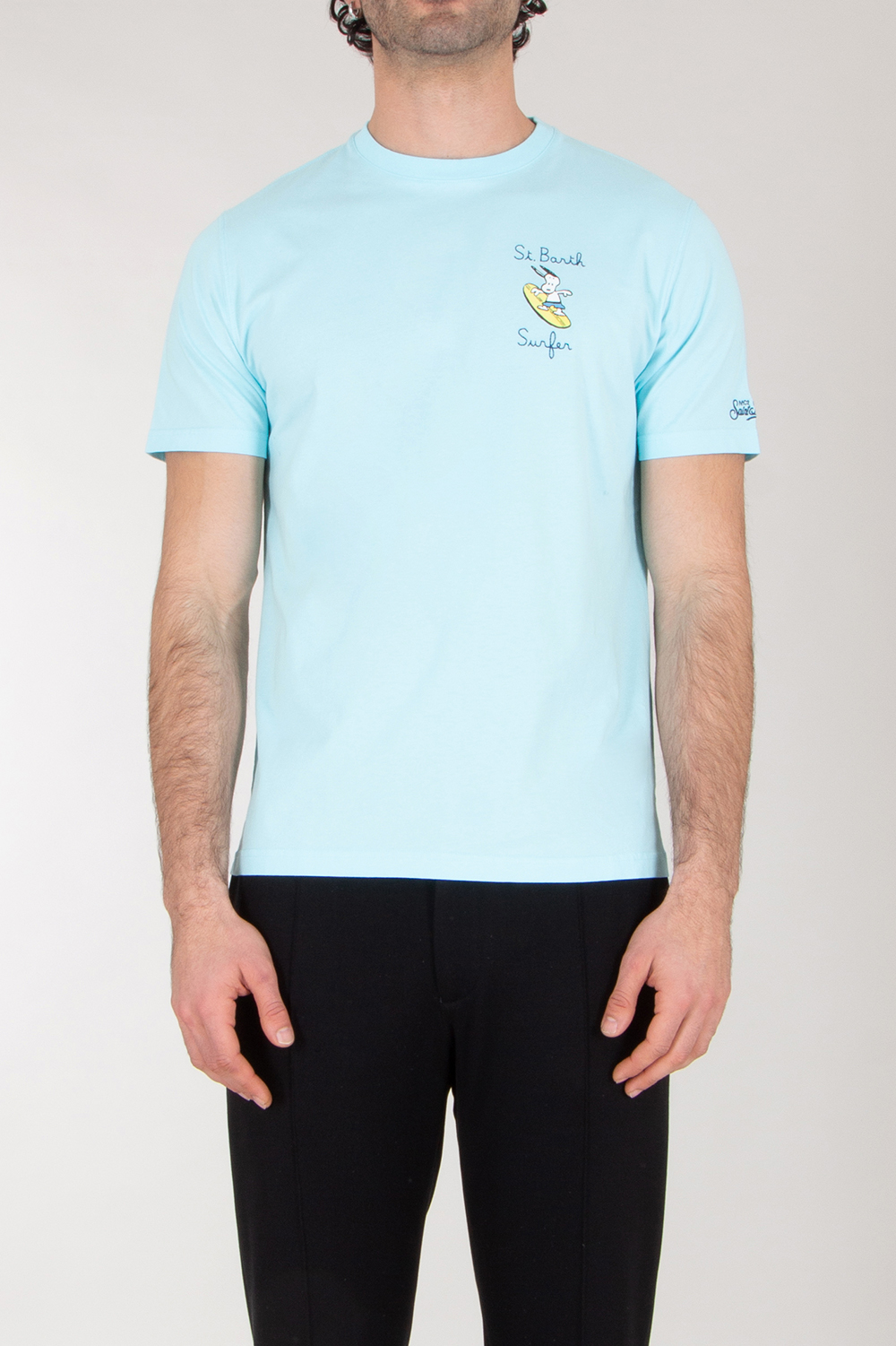 MC 2 SAINT BARTH Cotton Jersey T-Shirt St. Barth Surfer