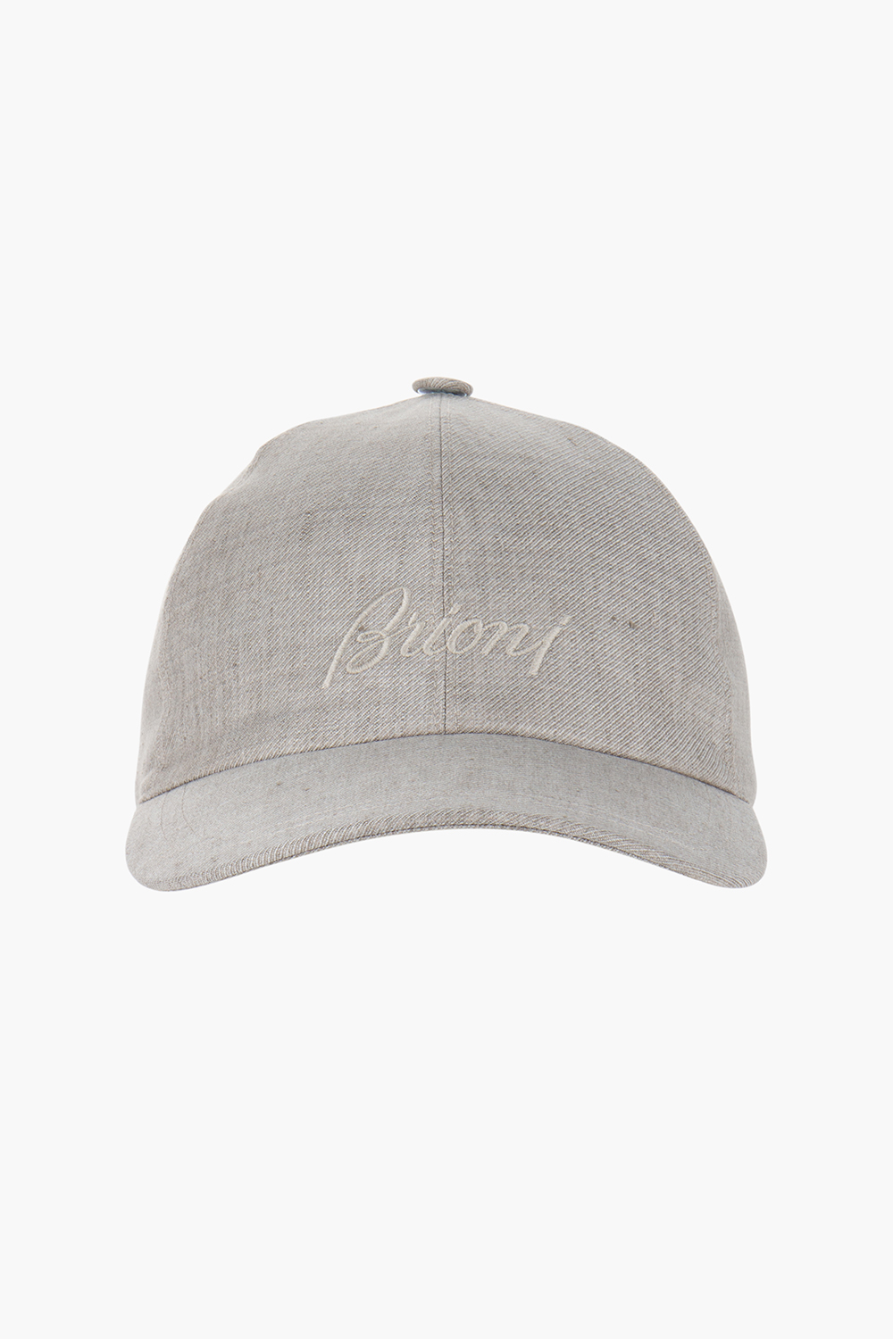 BRIONI Embroidered Linen-Wool Blend Baseball Cap 