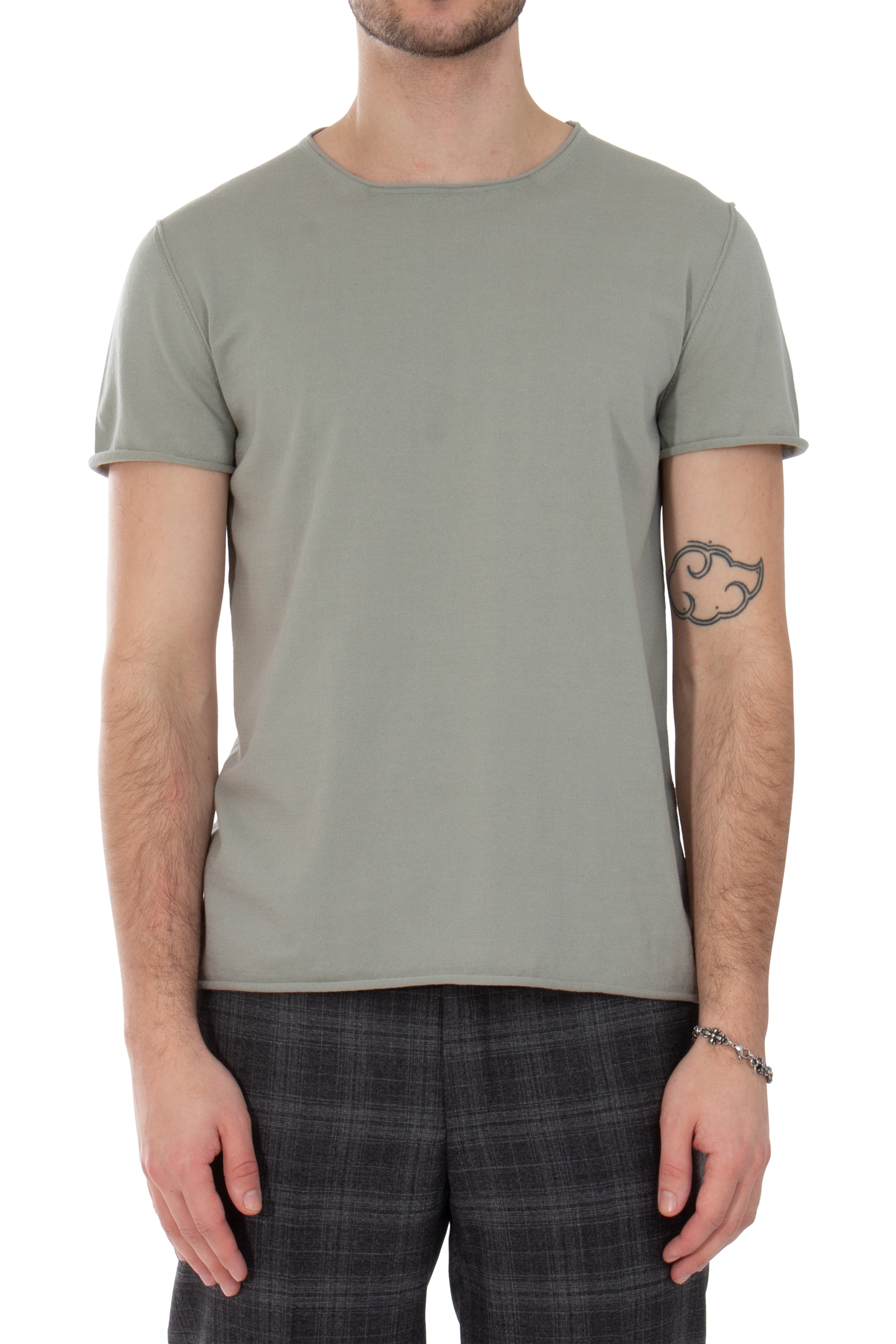 AIDA BARNI Knitted Cotton T-Shirt