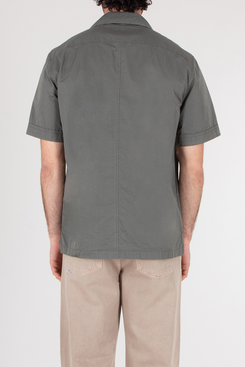 DOLCE & GABBANA Relaxed Fit  Short Sleeve Cotton Poplin Cargo Shirt