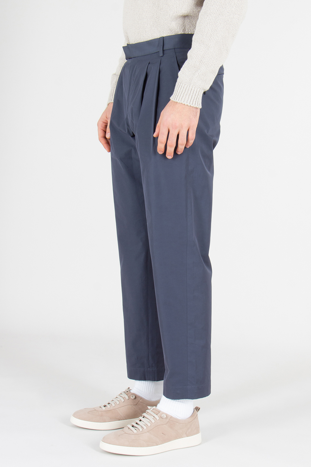 SEASE Regular Fit Cotton Blend Tech Suit Pants