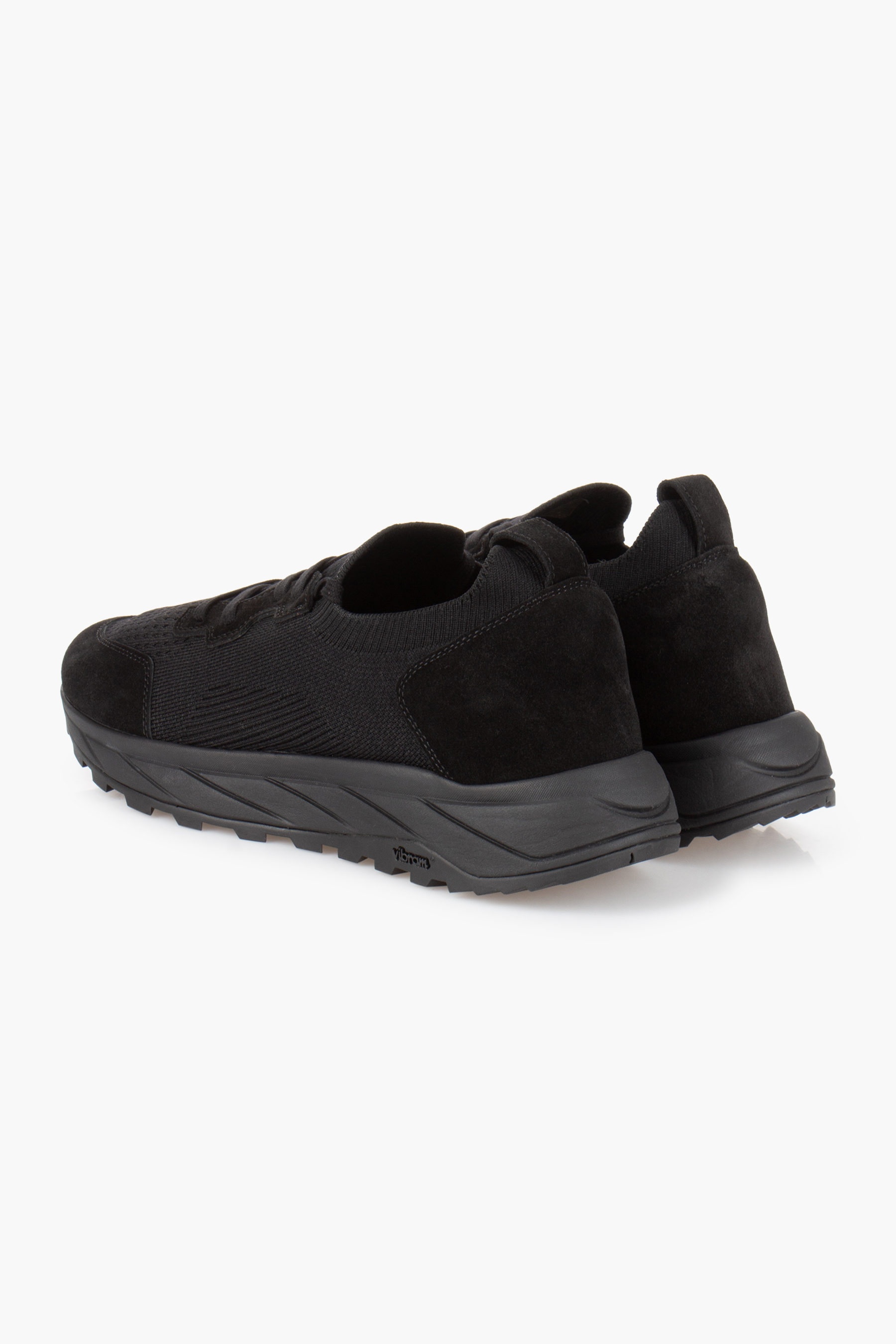 FABIANO RICCI Knit & Suede Sneakers Wildleder, Kleidung, Schuhwerk, Schuh, Sneaker
