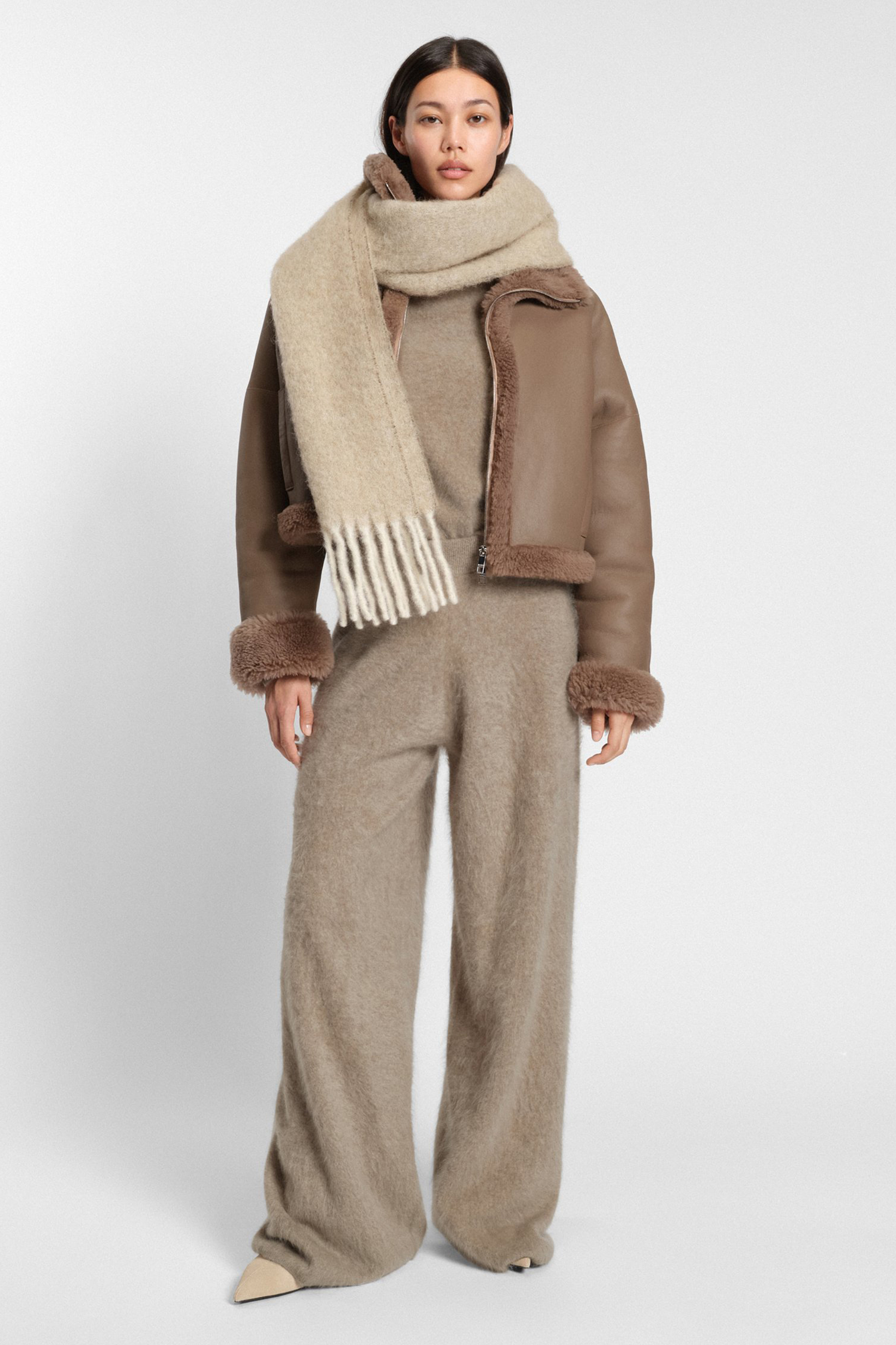 Bekleidung, Mantel, Halstuch